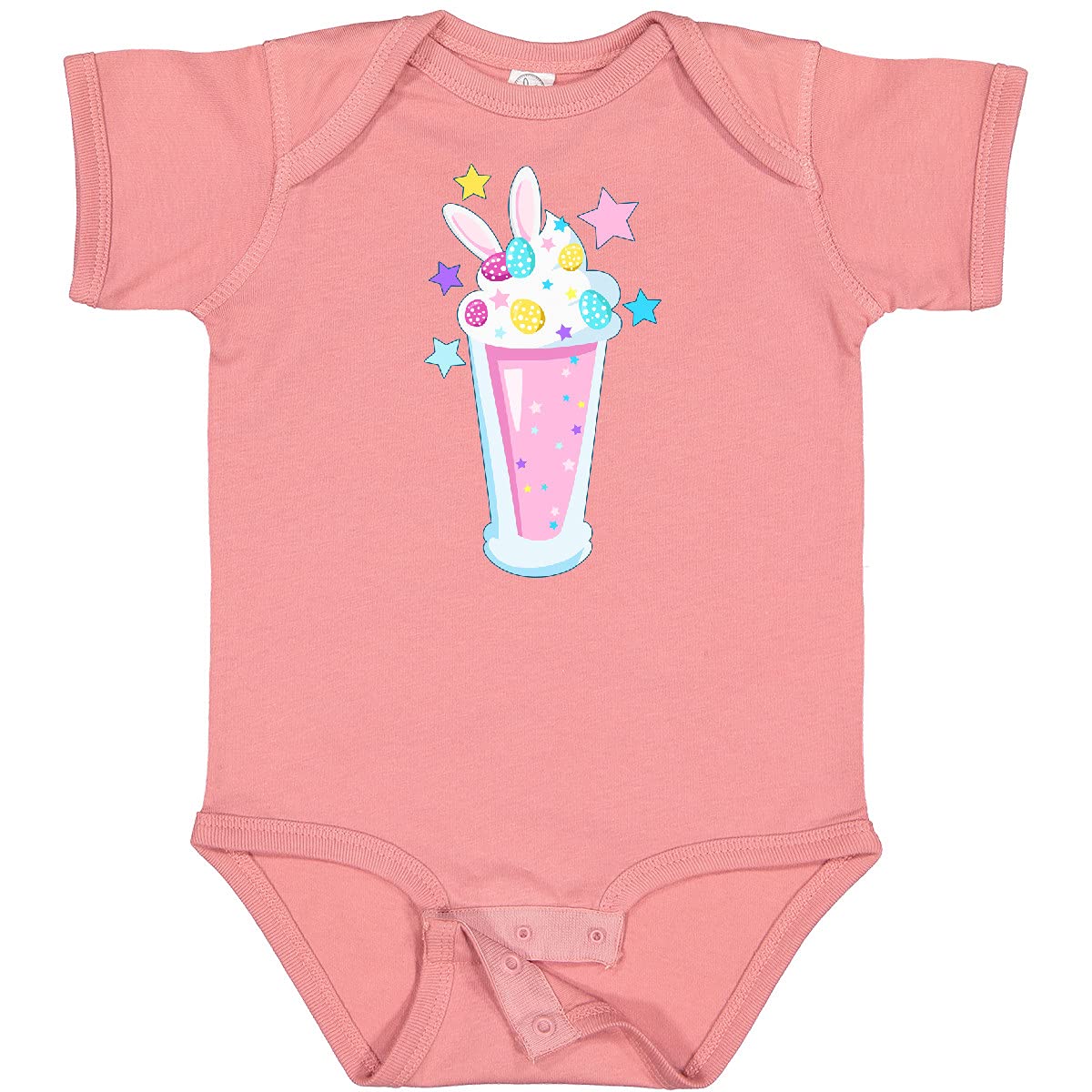 Inktastic Easter Bunny Milkshake with Eggs and Stars Baby Bodysuit - Cute Easter Outfit for Babies & Toddlers - Perfect for Easter Photos, Family Gatherings & Spring Celebrations