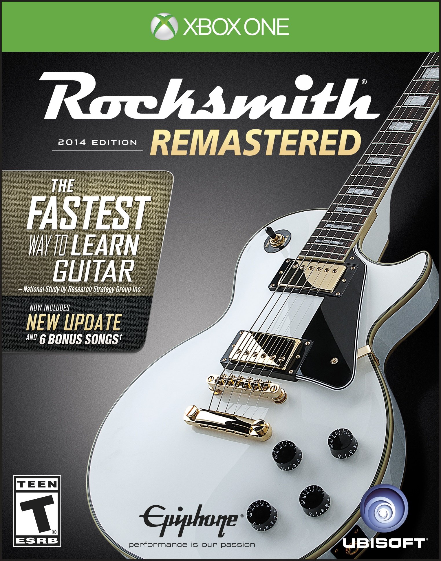 Rocksmith 2014 Edition Remastered - Xbox One Standard Edition | Learn Guitar with Real-Time Feedback | Perfect for Beginners & Advanced Players at Home