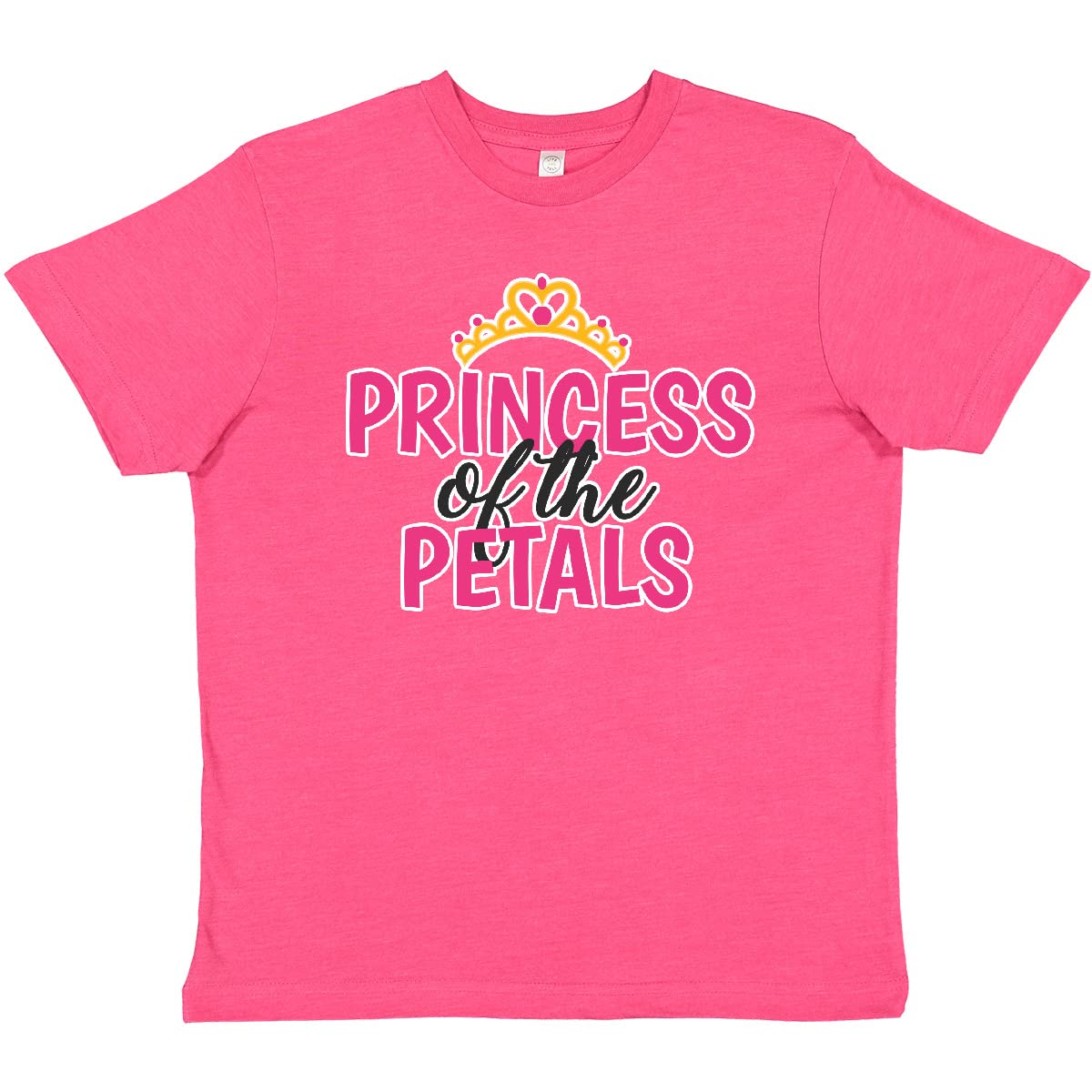 Princess of The Petals Crown T-Shirt for Girls | Birthday & Party Wear
