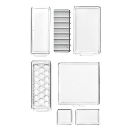 OXO 8-Piece Refrigerator Organizer Set - Space Saving Kitchen Storage Containers for Fruits, Vegetables & Leftovers | Perfect for Fridge, Pantry & Meal Prep Organization