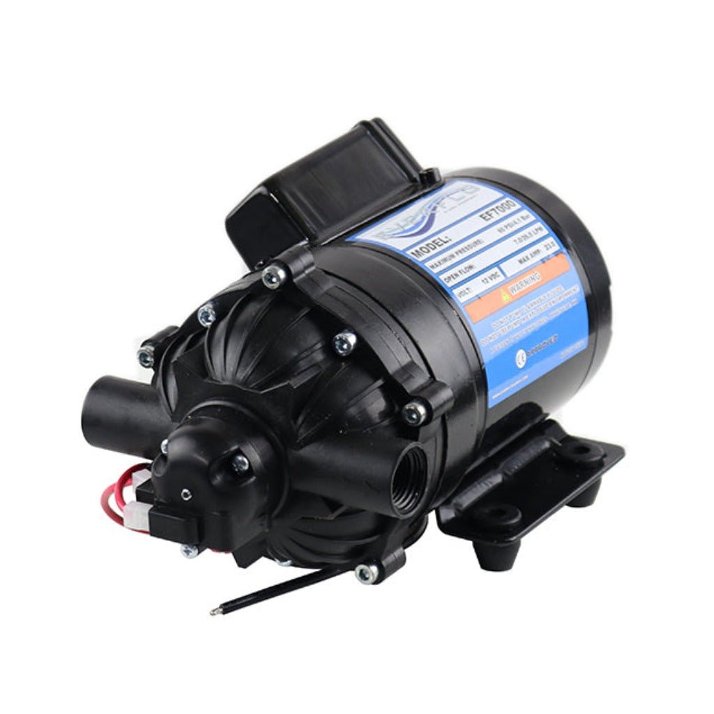 EF7000 12V High Pressure Water Pump 7.0 GPM 60 PSI - Ideal for RV, Marine, and Off-Grid Water Systems
