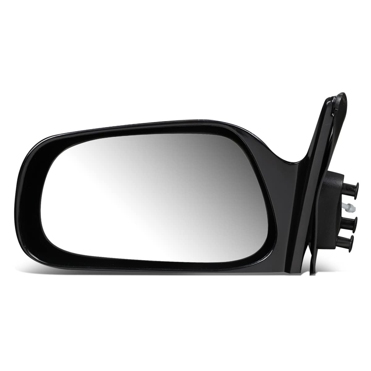 DNA Motoring OEM-MR-TO1320136 Manual Adjust Non-Heated Non-Folding Left Side Rear View Mirror Replacement for 1988-1992 Toyota Corolla Sedan/Wagon (Japan/USA Built) - Perfect for Classic Car Restoration & Daily Driving