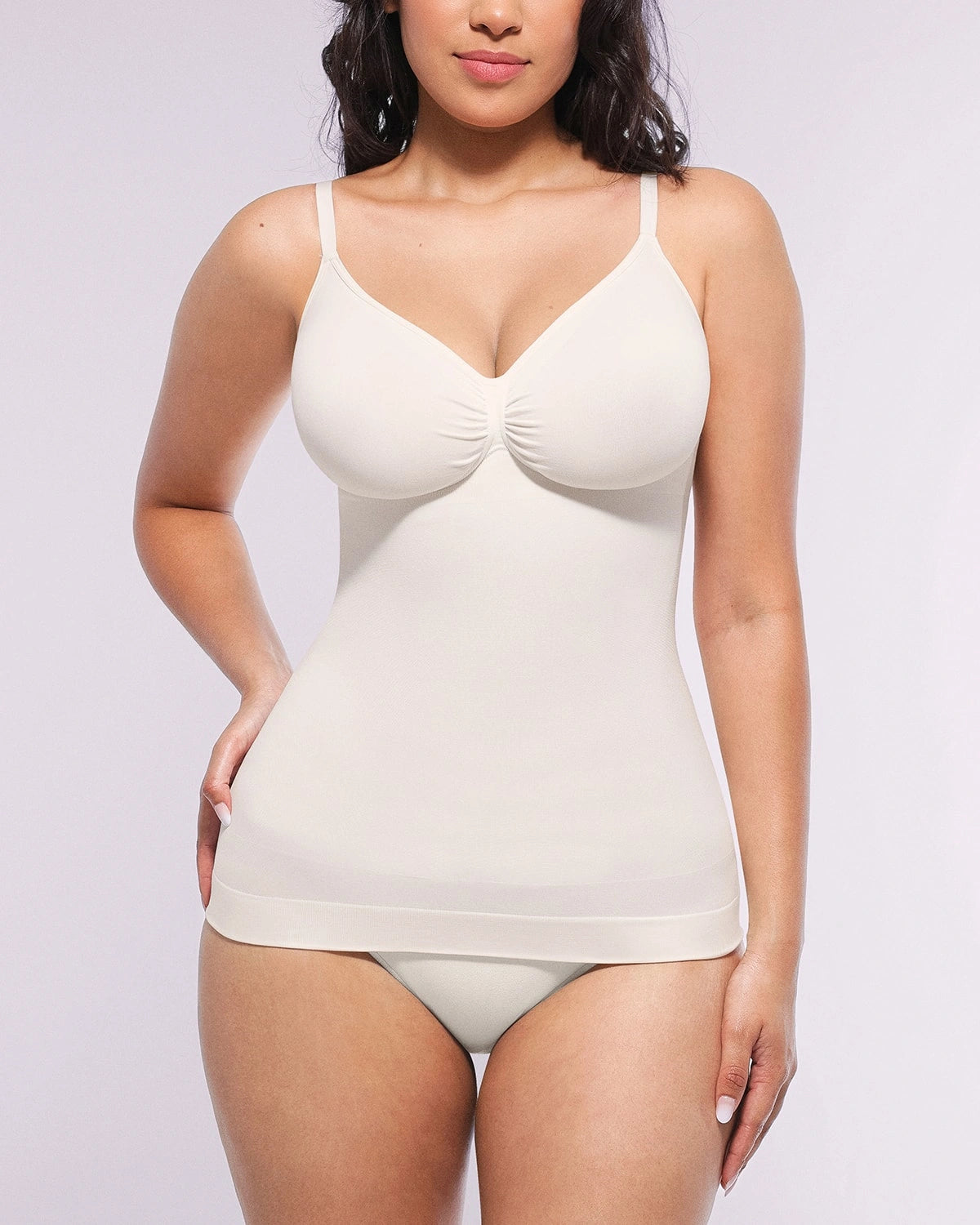 OceanHug™ Eco-Friendly Oyster Shell Relaxed Cami Top - Sustainable Women's Beachwear for Casual Outings & Summer Vacations