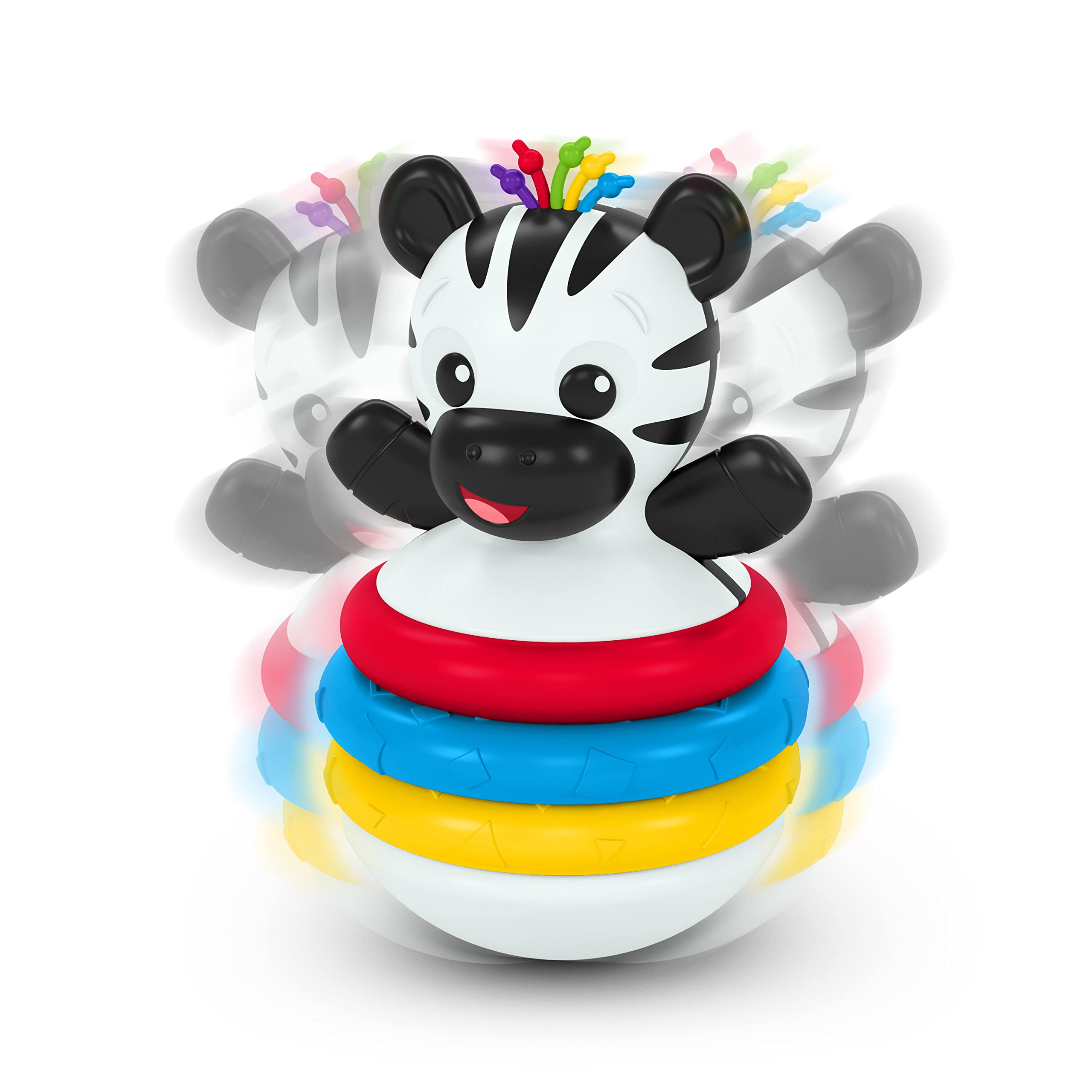 Baby Einstein Stack & Wobble Teether Toy - BPA Free for Infants 3M+ | Learning & Playtime