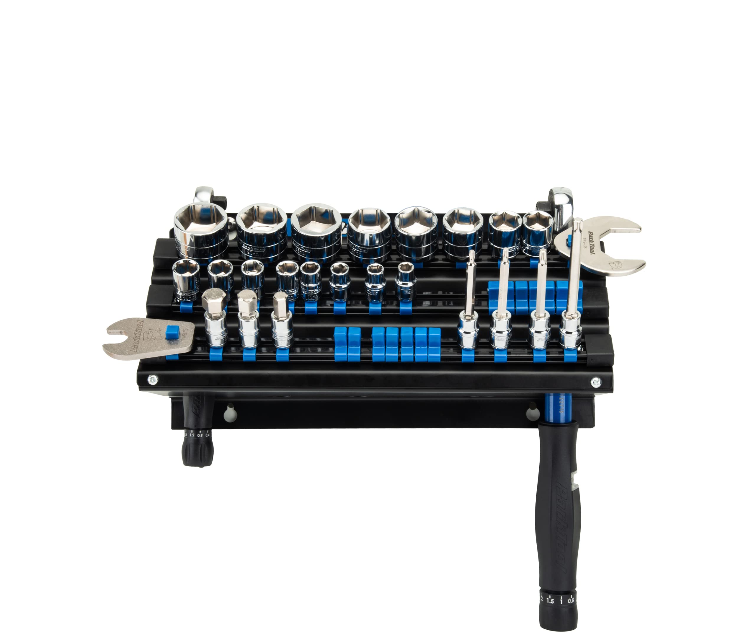 Park Tool JH-3 Wall-Mounted Socket Bit and Torque Tool Organizer | Bike Repair Tool Storage | Perfect for Home Garage & Professional Bike Shops