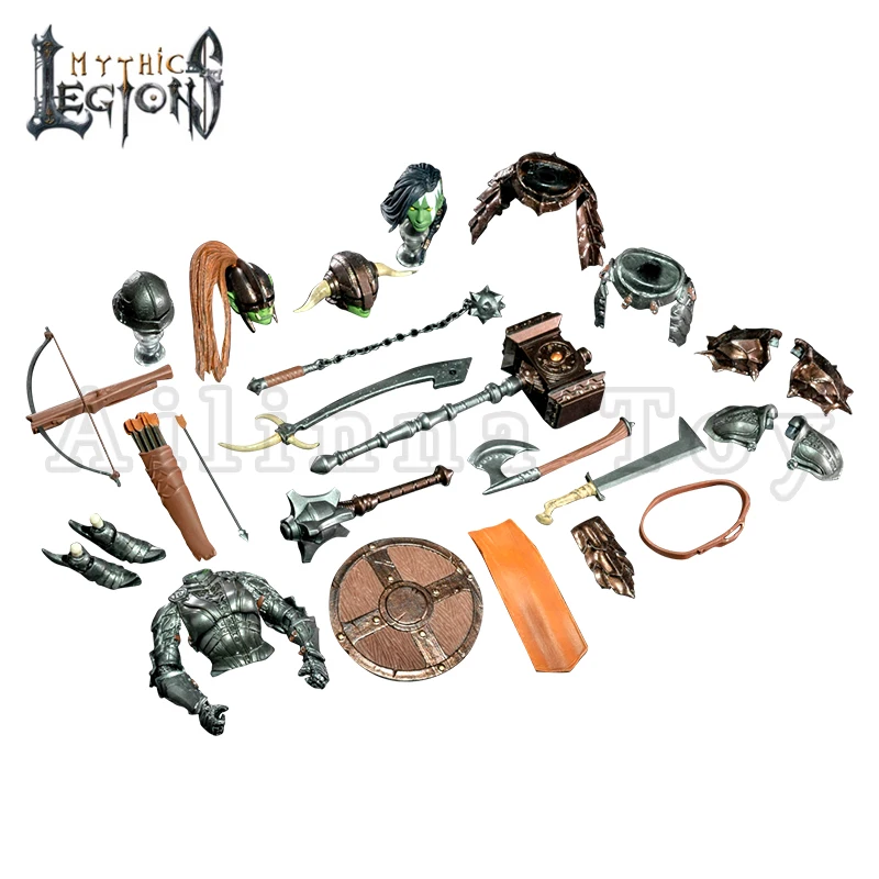 Mythic Legions 1/12 Scale 6-Inch Deluxe Female Orc Action Figure Ver 2.0 - Four Horsemen Studios - Fantasy Collectible for Display & Role-Playing Games