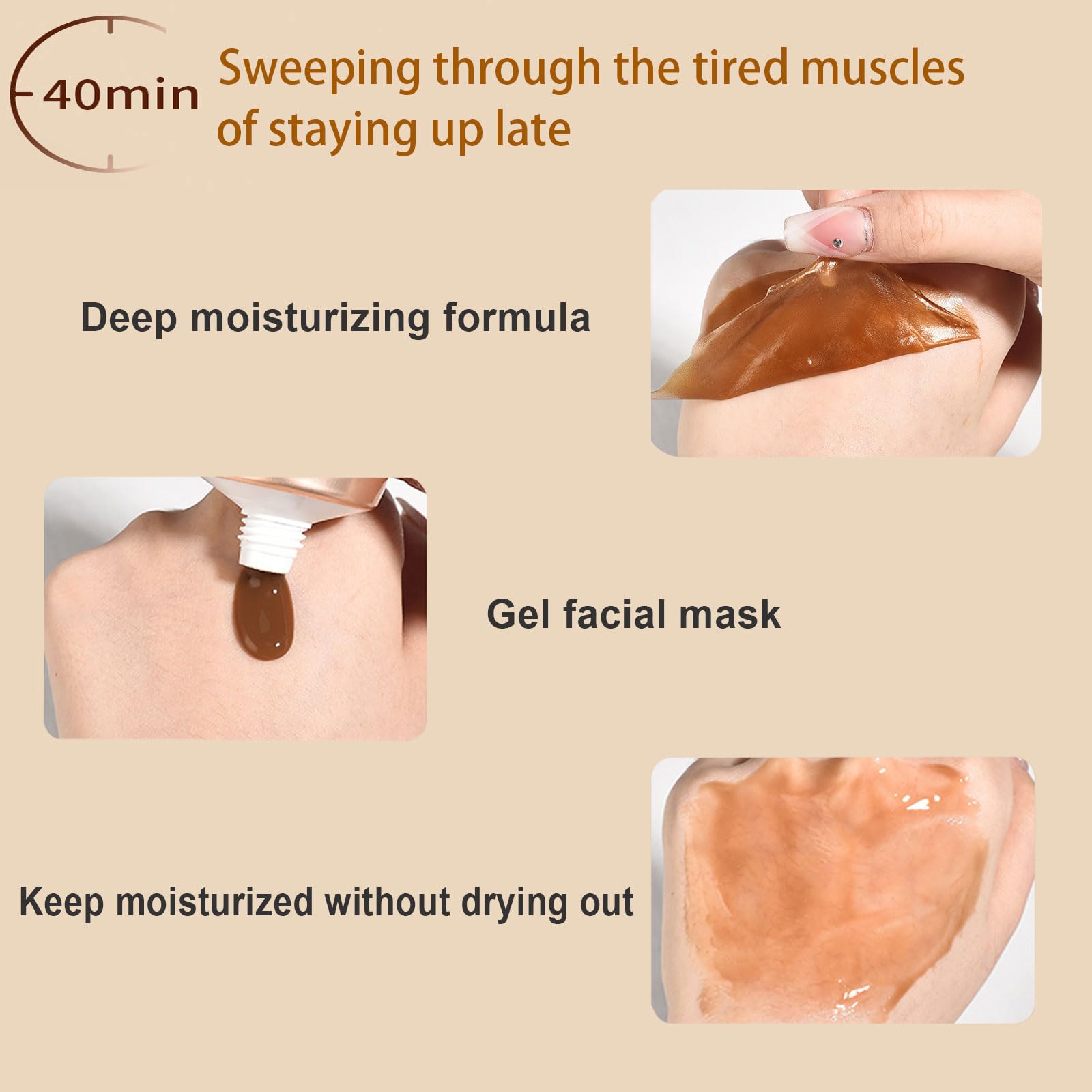 Parowu Herbal Peel-Off Clay Face Mask - Deep Nourishment & Detoxifying Facial Treatment for Glowing Skin (2 Pack) - Perfect for Spa Night, Self-Care Routine & Relaxation
