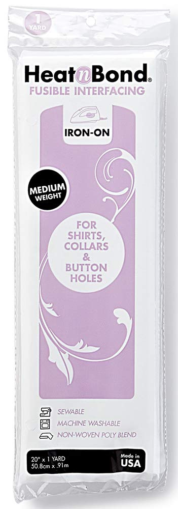 Heat'n Bond 102974 Medium Weight Iron-On Fusible Interfacing - Perfect for DIY Sewing Projects, Quilting & Fabric Crafts