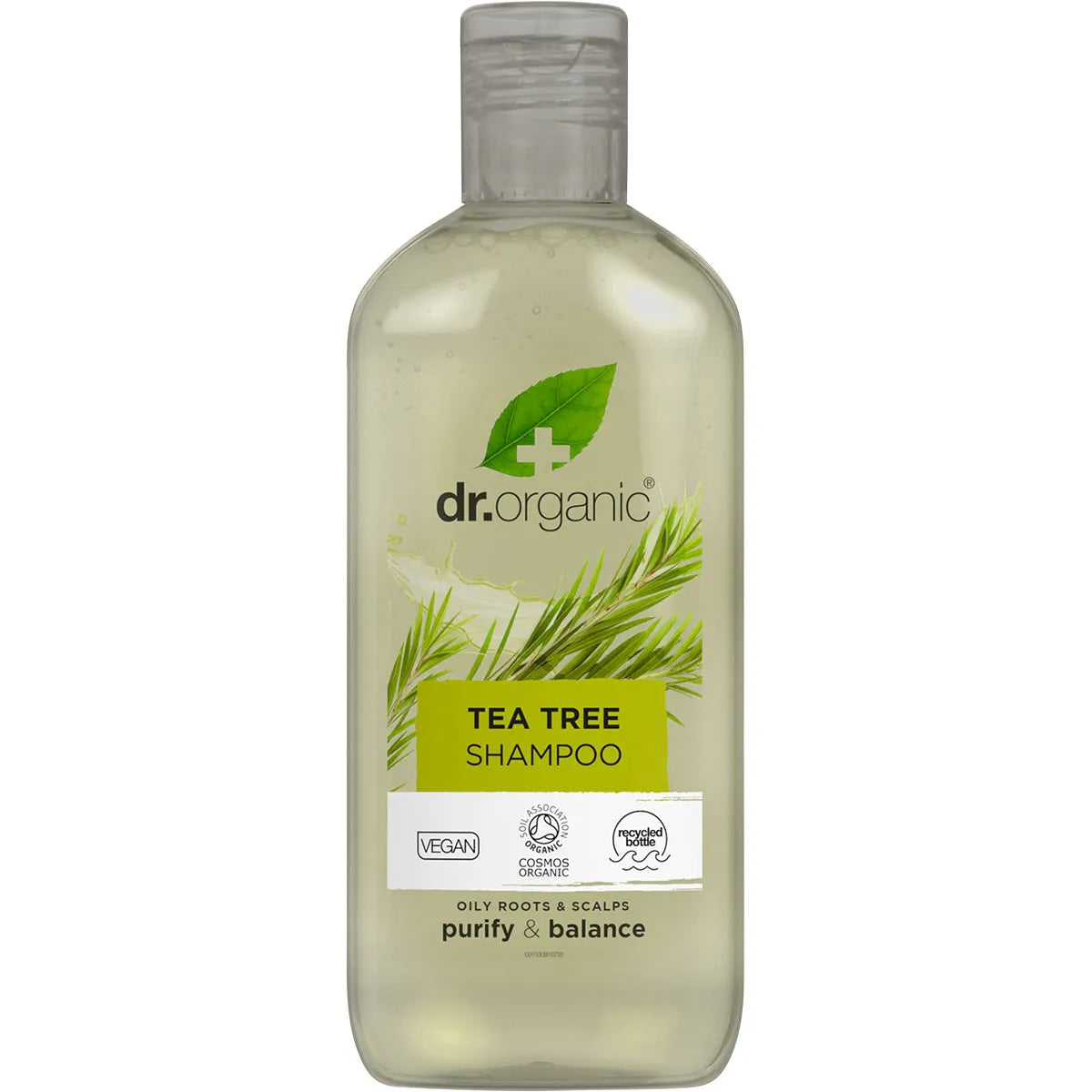 Dr Organic Tea Tree Shampoo for Scalp Care - Natural & Organic Hair Cleanser for Dandruff & Itchy Scalp - Perfect for Daily Use & Sensitive Scalp Care
