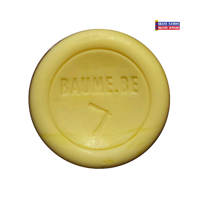 BAUME.BE Premium Shaving Soap Puck Refill for Men - 100g Vegan & Natural Ingredients - Smooth Shave Cream Replacement for Safety Razors - Perfect for Wet Shaving Routine & Travel Grooming Kit