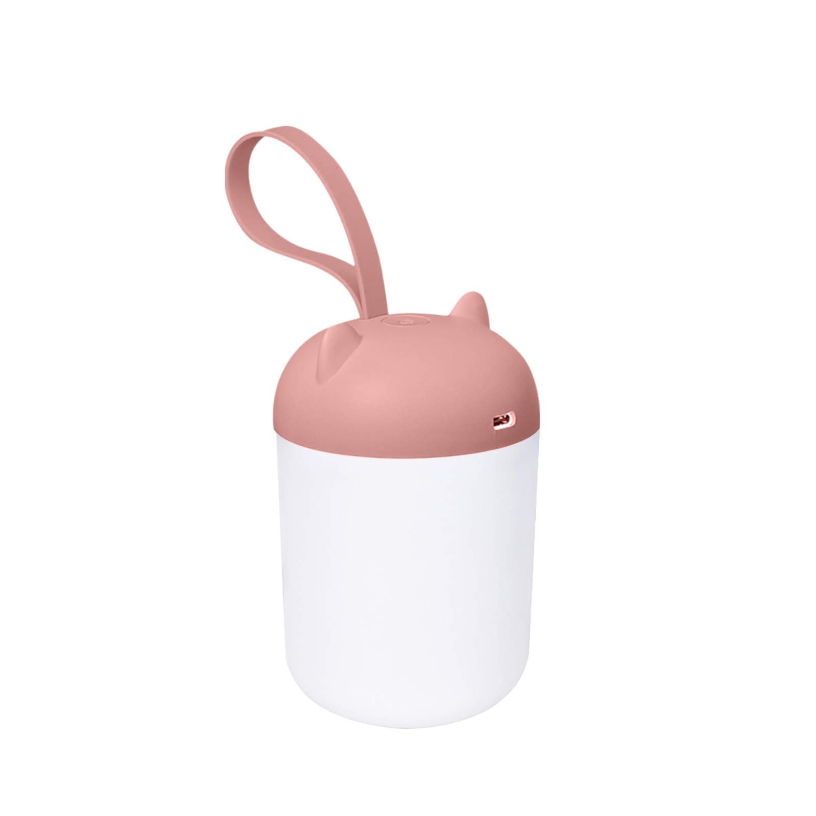iLOOSKR Rechargeable USB LED Night Light for Sleep, Baby Nursery, Bedside - Soft Pink Eye Protection Light for Kids & Adults - Perfect for Bedrooms, Nursing Rooms & Travel