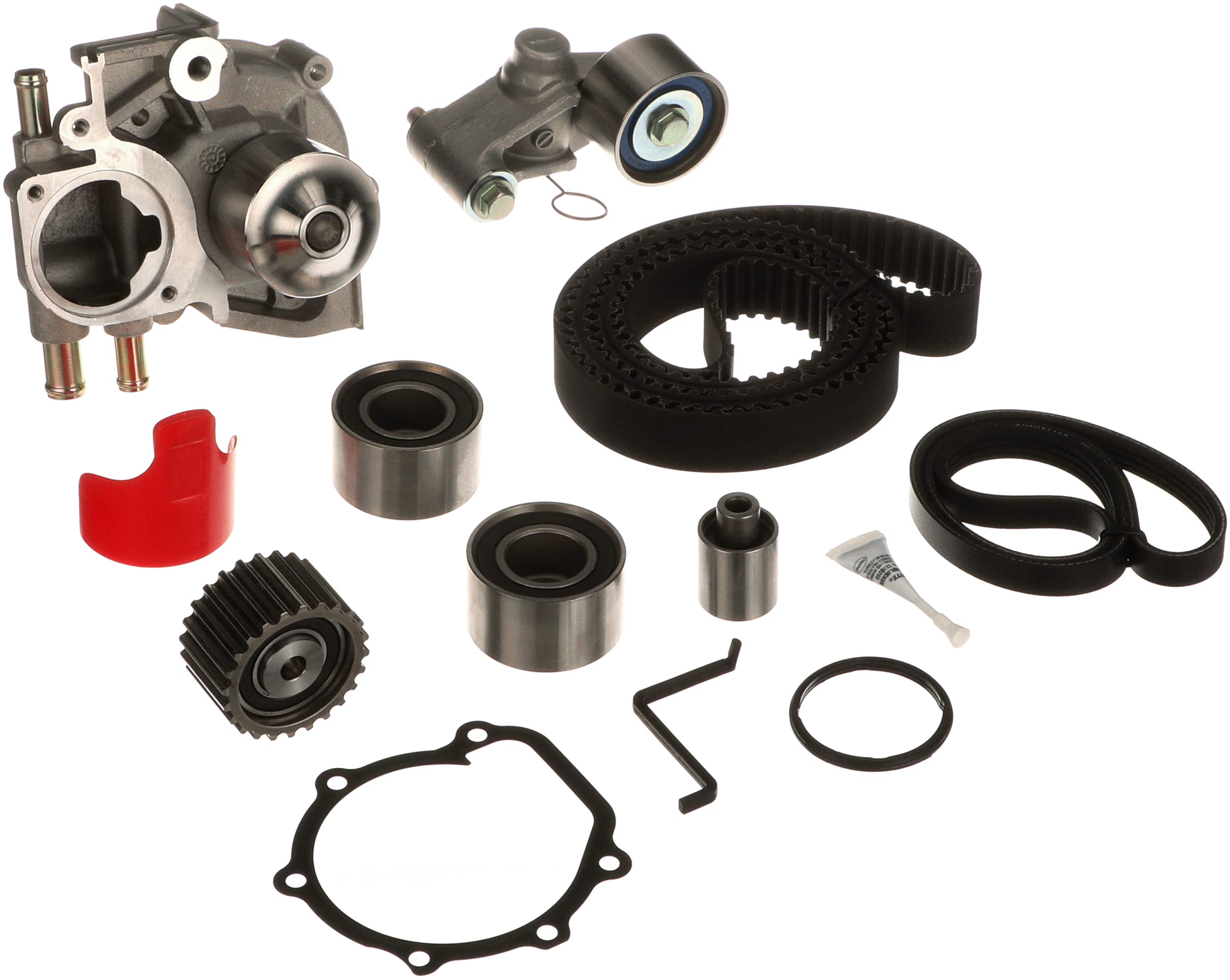Gates TCKWP328SF PowerGrip Premium Timing Belt Kit with Water Pump - Replacement for Ford, Chevy, Dodge - Perfect for Engine Maintenance & Performance Upgrades