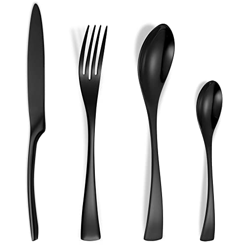 Black 24 Piece Set with Tea Spoon
