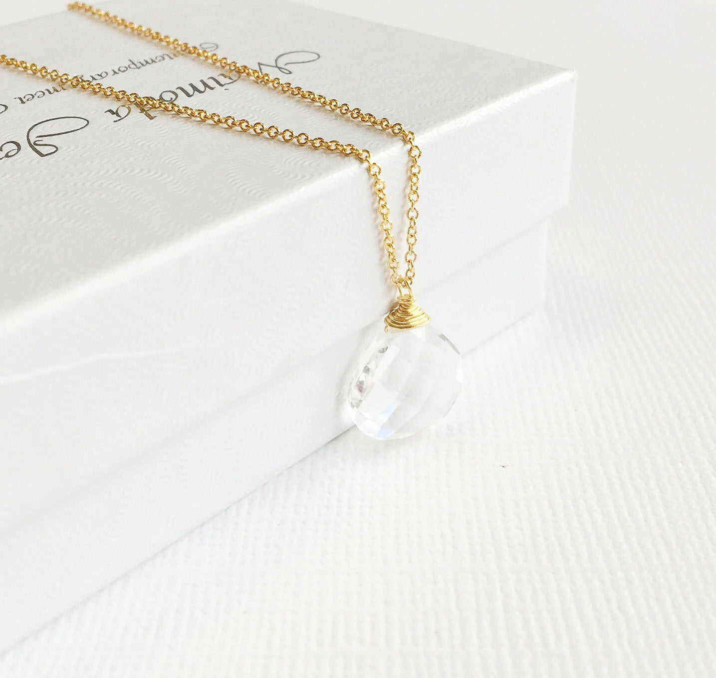 Kaipo Crystal Quartz Necklace (N192) - Elegant & Healing Jewelry for Women, Perfect for Gifts, Parties & Everyday Wear