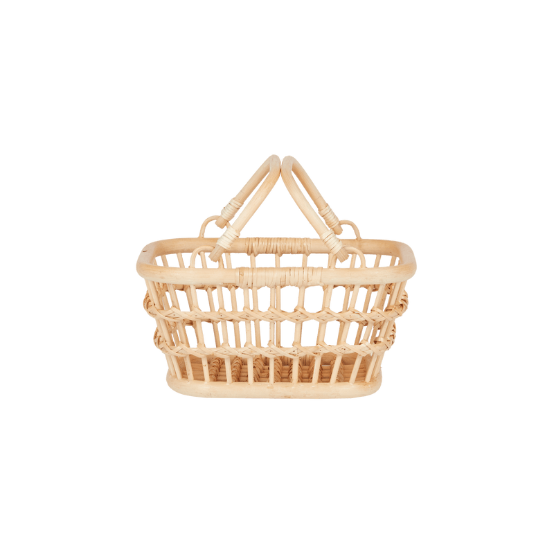 Olli Ella Tarry Basket - Handwoven Storage Basket for Home Organization, Nursery, and Beach | Stylish & Durable Woven Seagrass Basket for Toys, Blankets, and Decor