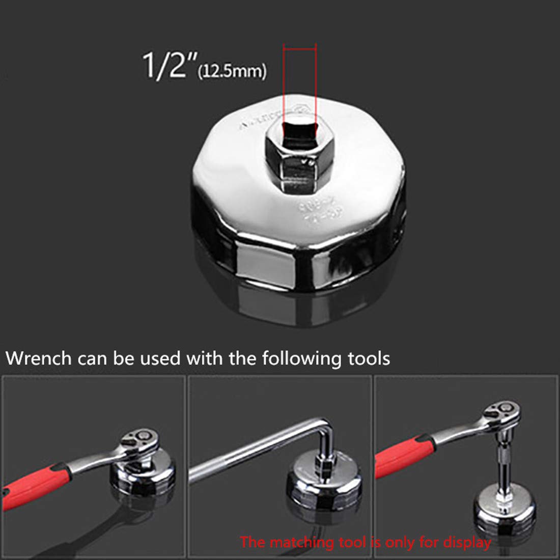 T-King Universal Oil Change Filter Cap Wrench Cup Socket Tool Set - 31-Piece Non-Alloy Machine Filter Wrench Kit for Car, Truck & Motorcycle Maintenance | DIY Oil Change & Automotive Repair Tool
