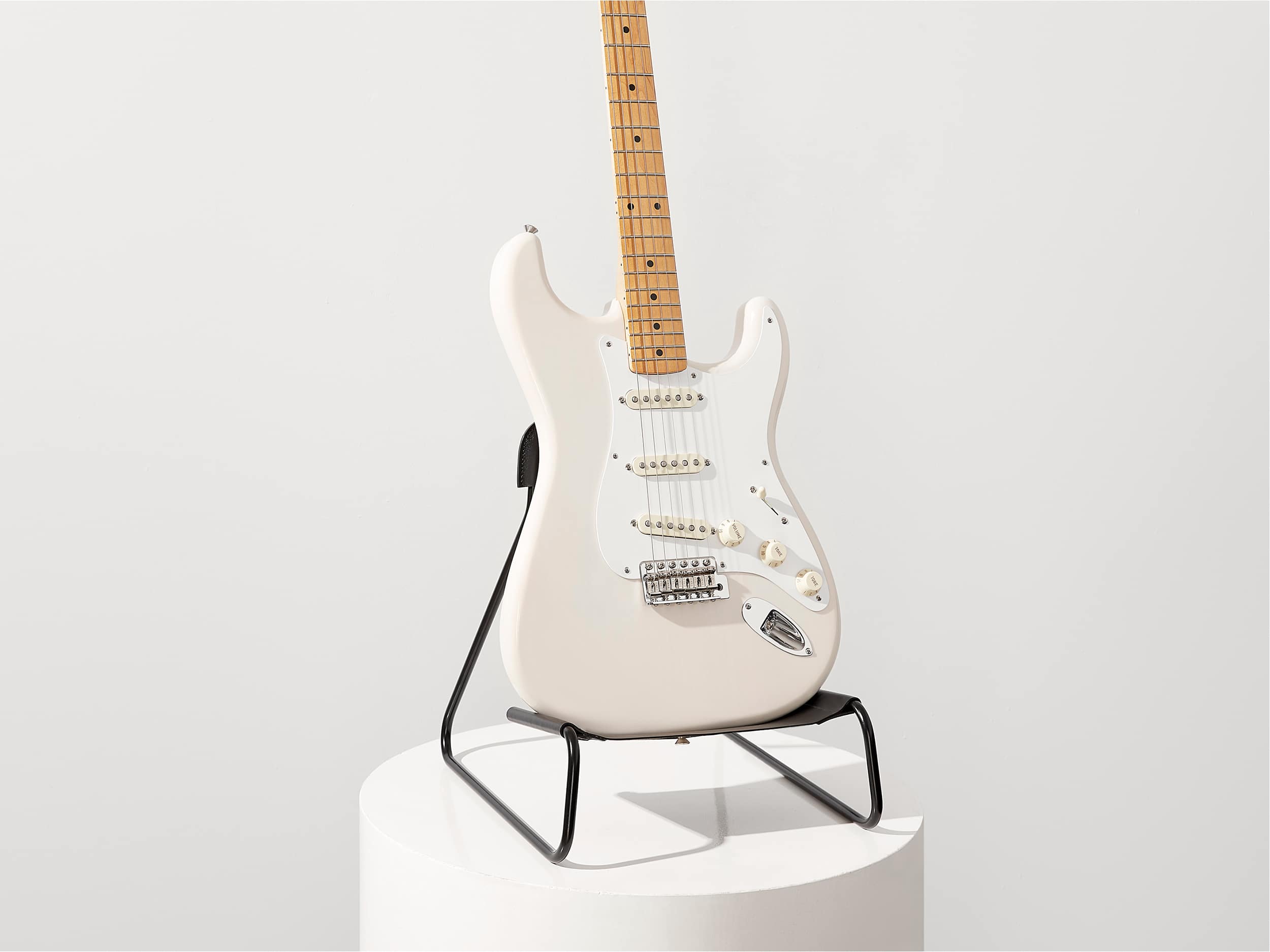 MINIM Sling Guitar Stand - Black - Portable & Adjustable Guitar Holder for Acoustic & Electric Guitars - Perfect for Home, Studio & Live Performances