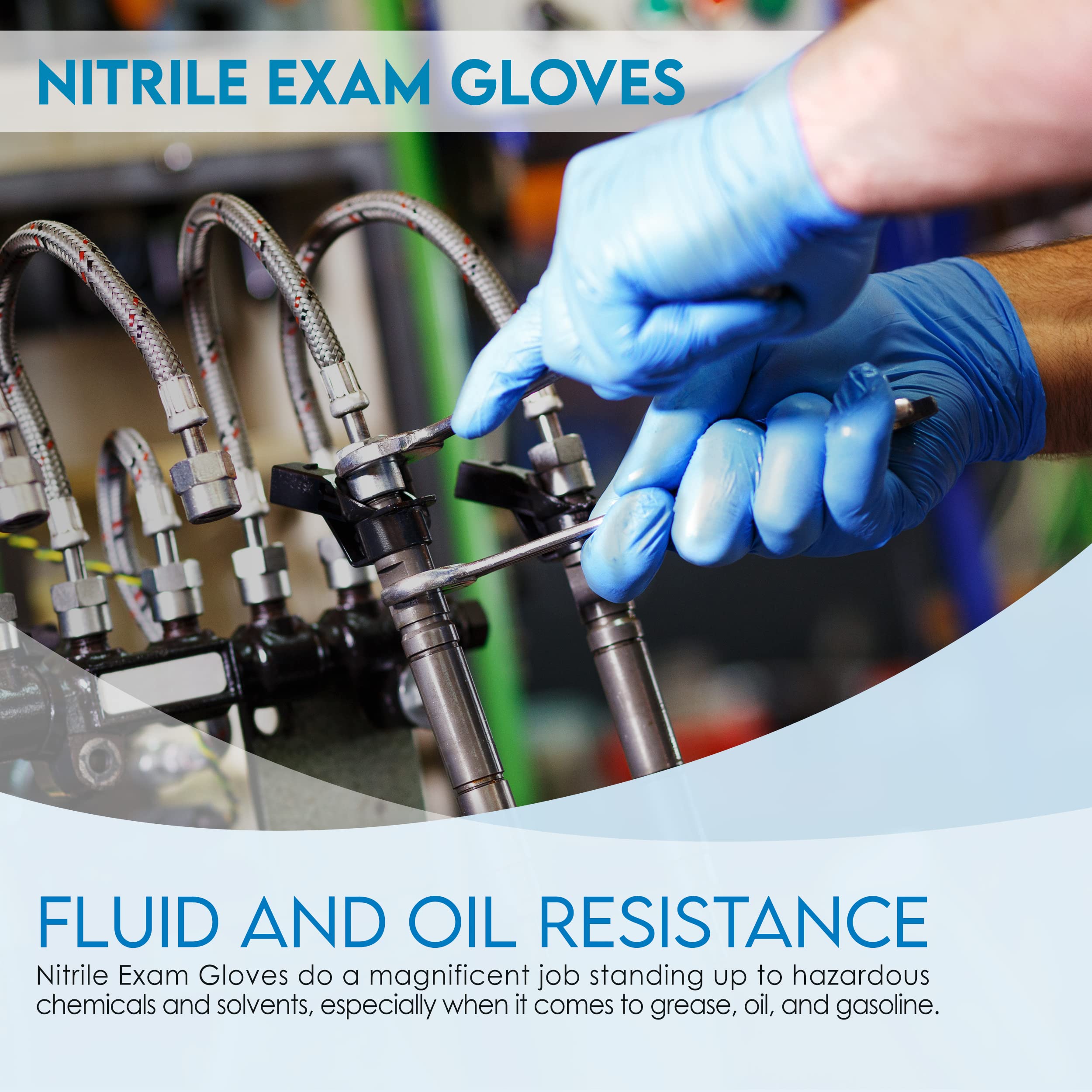 Premium Nitrile Medical Exam Gloves - 4 Mil Thick, Latex-Free & Powder-Free Disposable Gloves for Healthcare, Food Service & Cleaning - Box of 100/200/300 (Choose Your Size) - Ideal for Hospitals, Salons, Tattoo Shops & Home Use