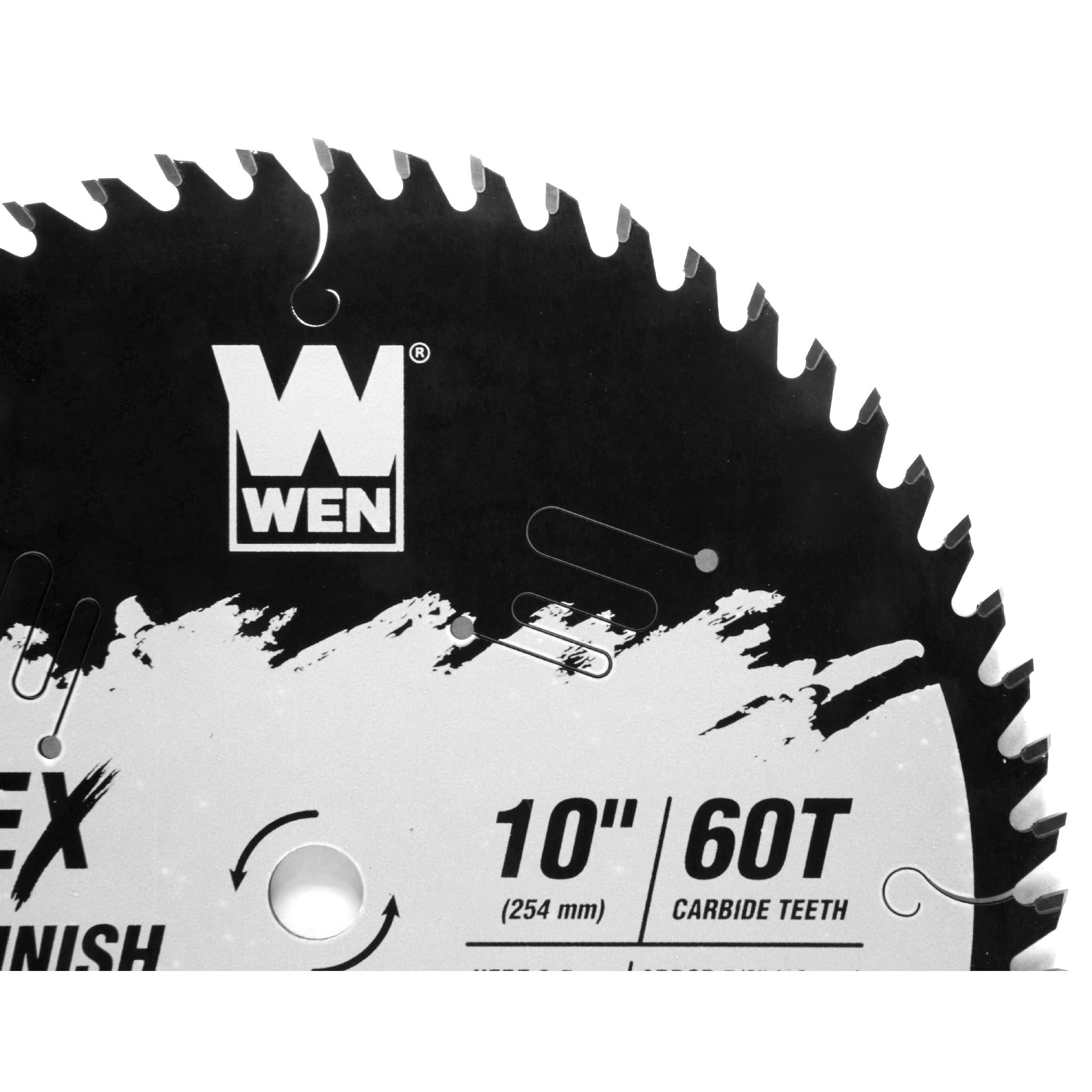 WEN BL1060C 10-Inch 60-Tooth Carbide Tipped Fine Finish Woodworking Saw Blade | Industrial Grade with Cool Cut Coating | Perfect for Table Saws, Miter Saws & Circular Saws | Ideal for Hardwood, Plywood & MDF Cutting