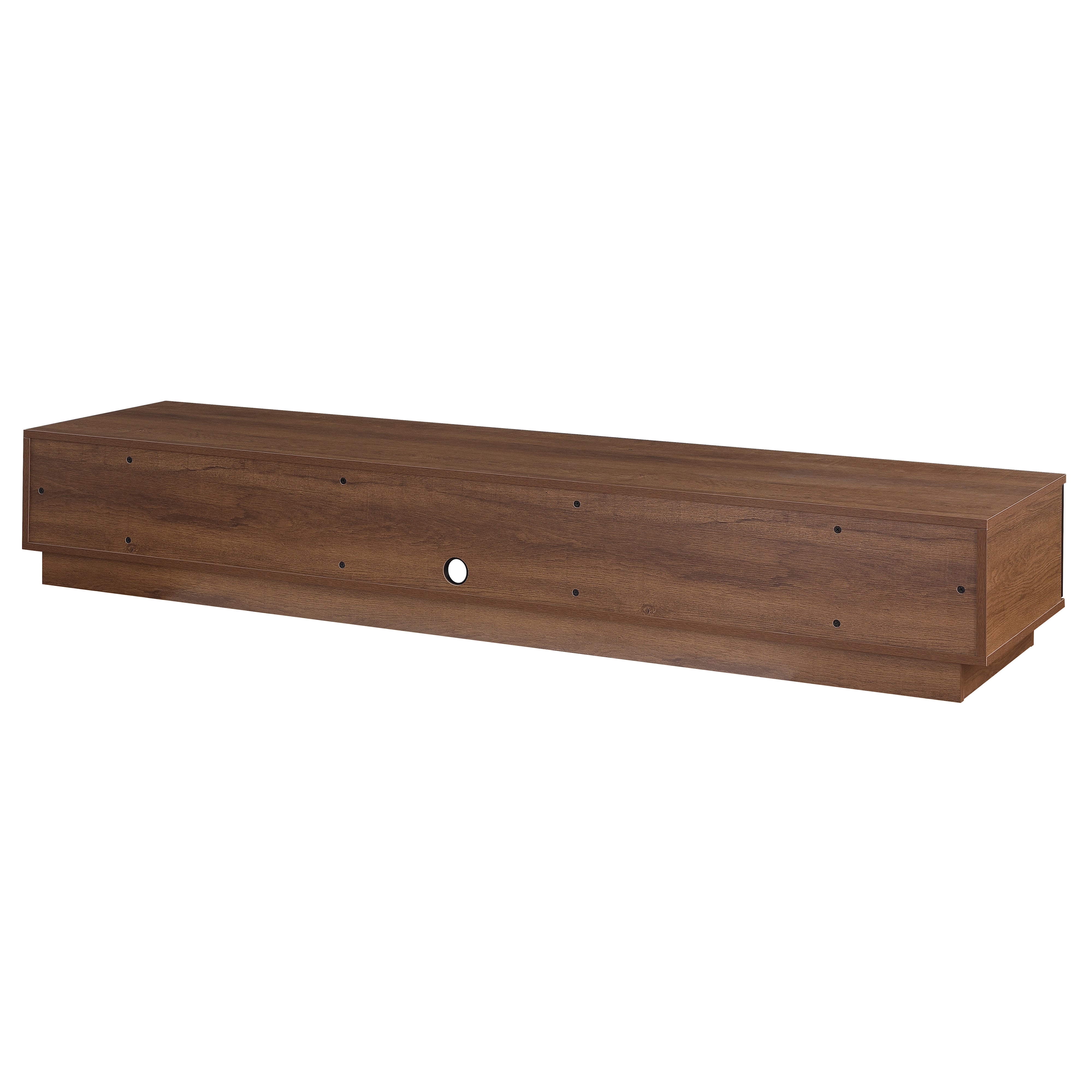Taurs Dark Oak Rio Entertainment Center - 2200mm Low Line TV Cabinet & Media Console for Living Room, Home Theater & Gaming Setup