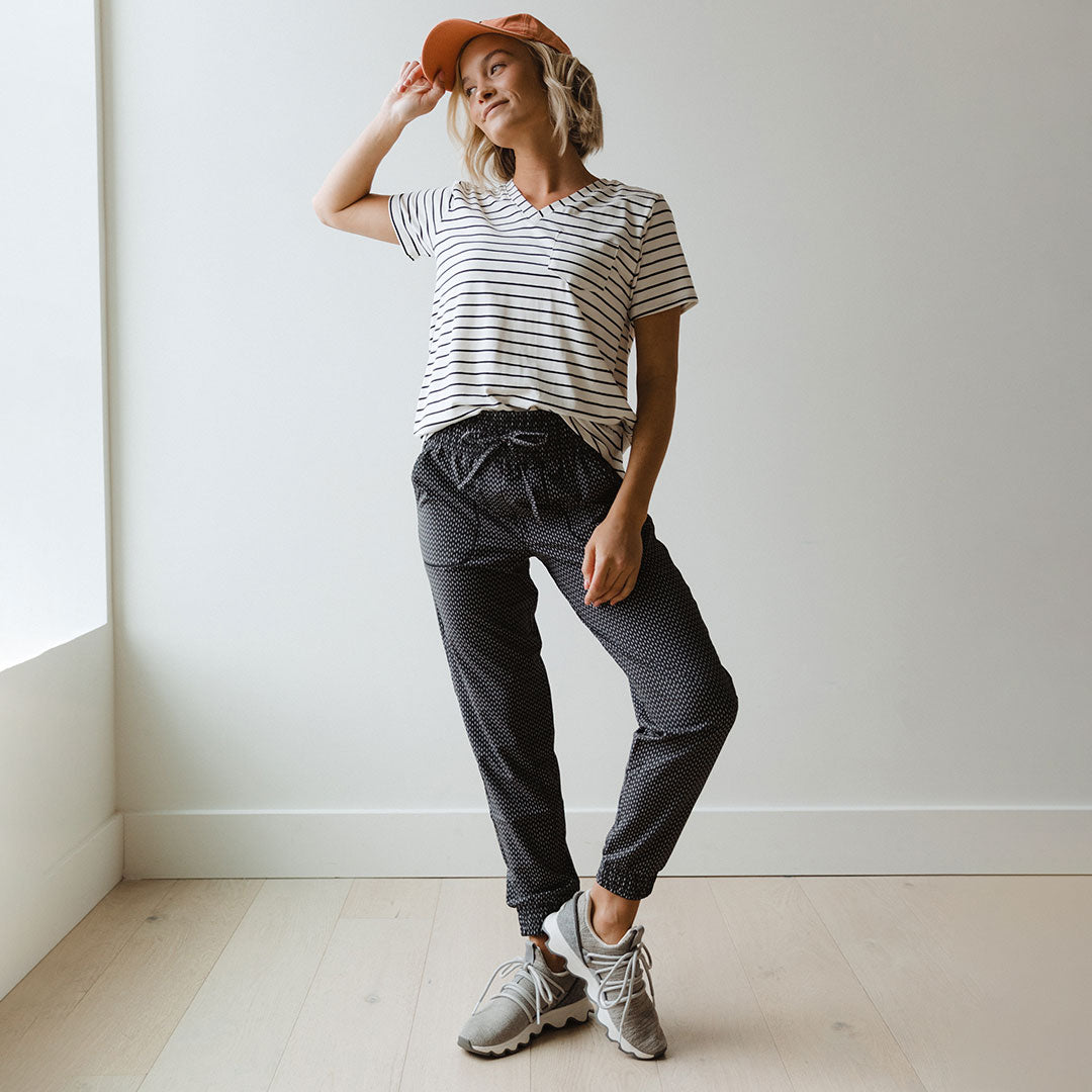 Dash Destination Joggers for Women - Comfortable High Waisted Running Pants with Pockets - Perfect for Yoga, Gym Workouts & Casual Wear