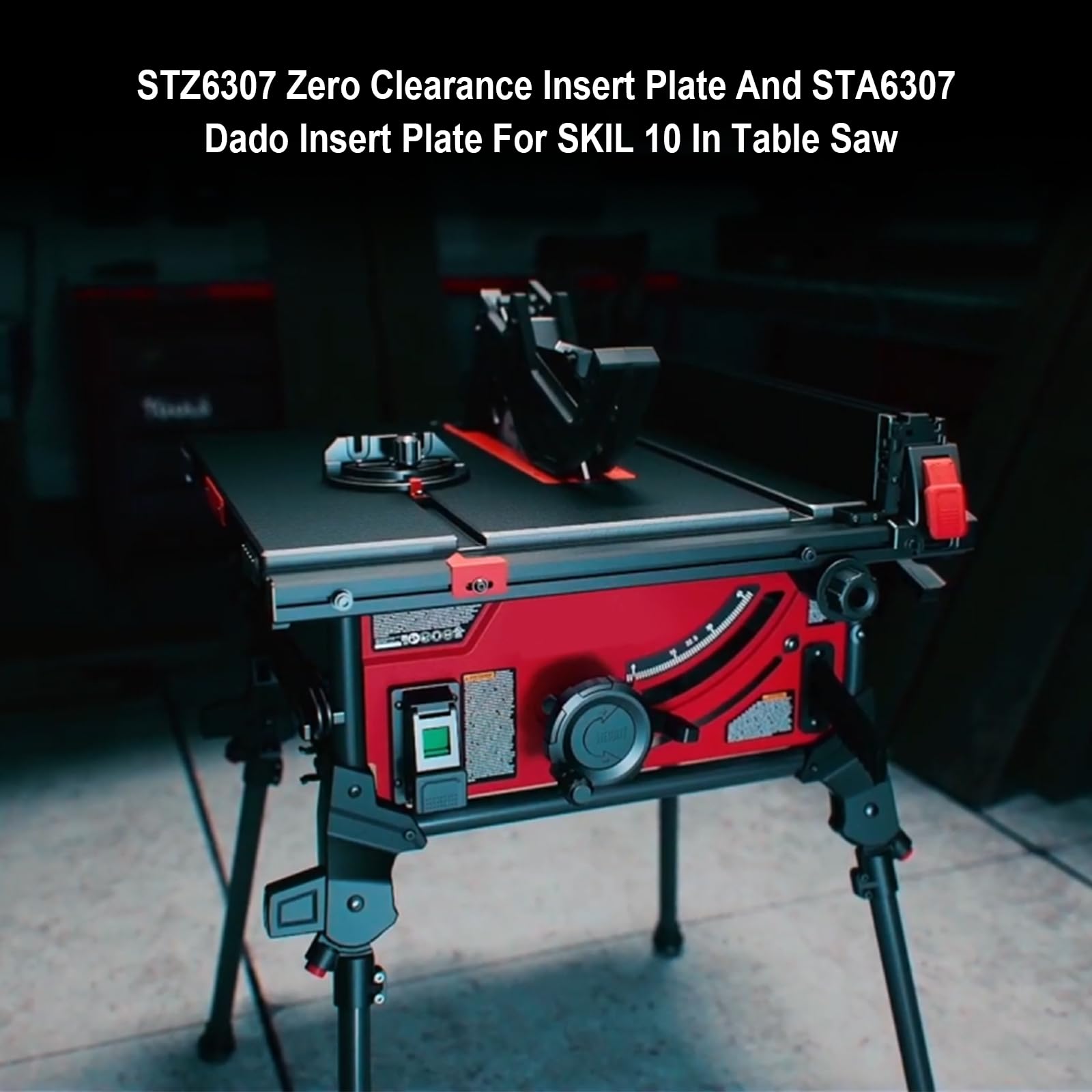 SKIL TS6307-00 10-Inch Table Saw Zero Clearance Insert Plate & Dado Insert Plate Combo (STZ6307 & STA6307) - Perfect for Woodworking Projects and Precision Cuts