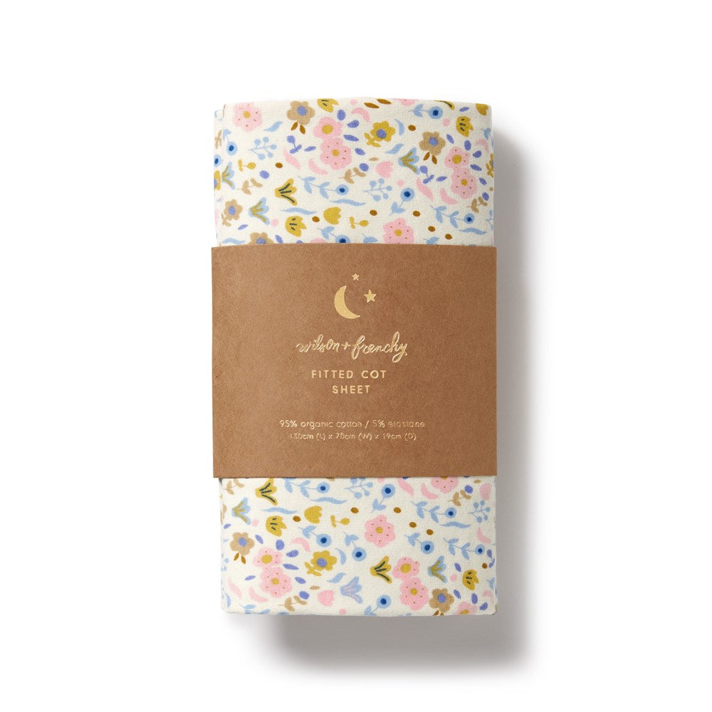 Ava Floral Organic Cotton Sheet Set - Soft & Breathable Bedding for Comfortable Sleep - Perfect for Home, Hotel, and Guest Room Use