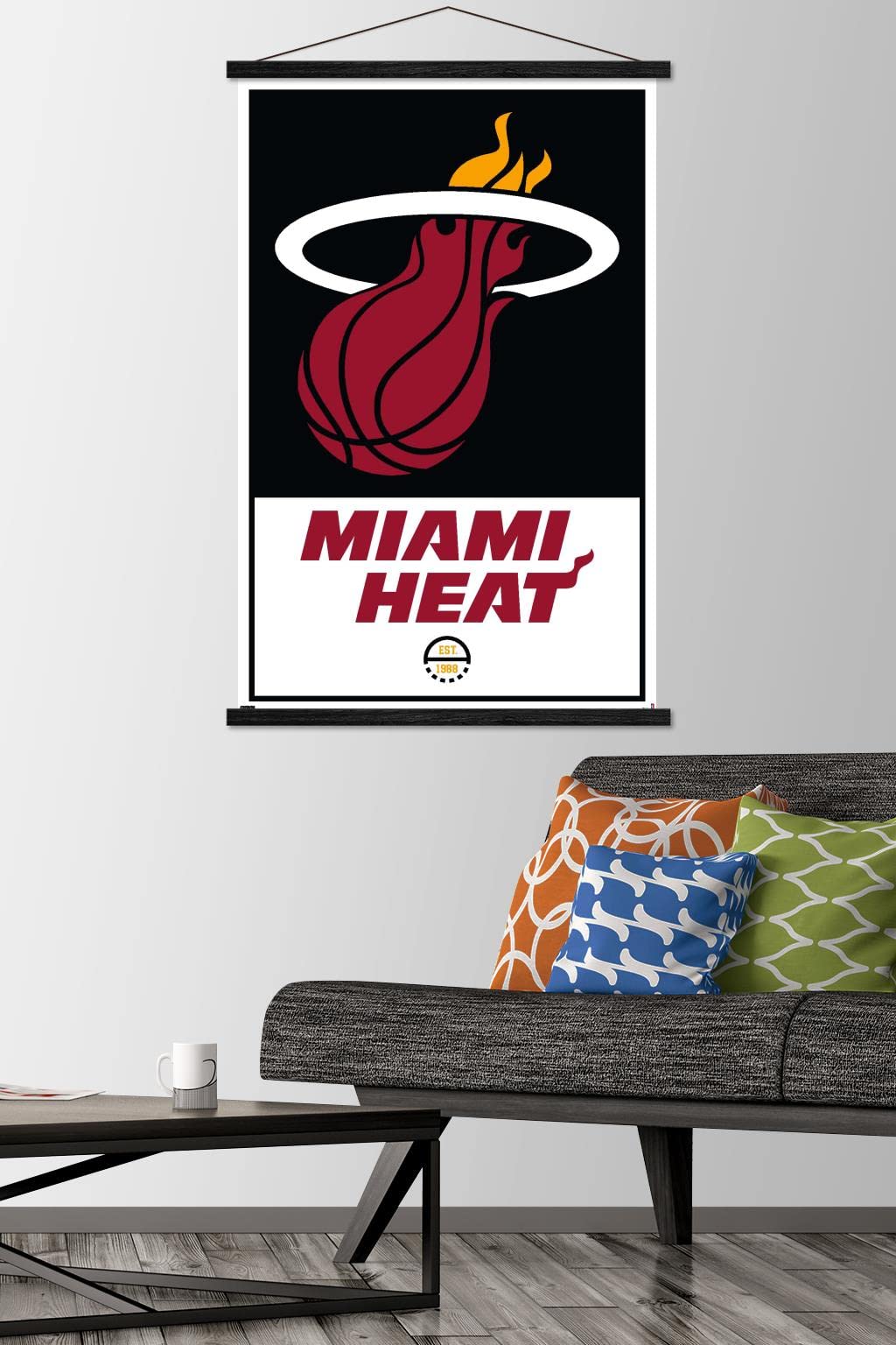 NBA Miami Heat Logo Wall Poster - 22.375
