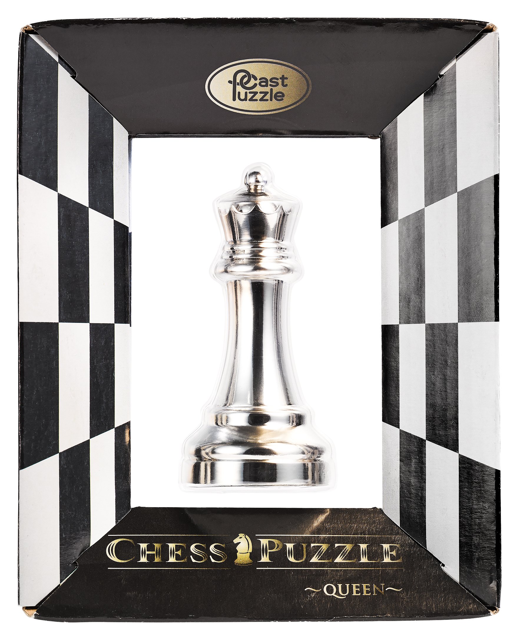 Eureka 473685 Silver Queen Cast Chess Game Set for 6 Players - Strategy Board Game for Adults & Kids Age 10+ | Perfect for Family Game Nights, Parties & Classroom Activities