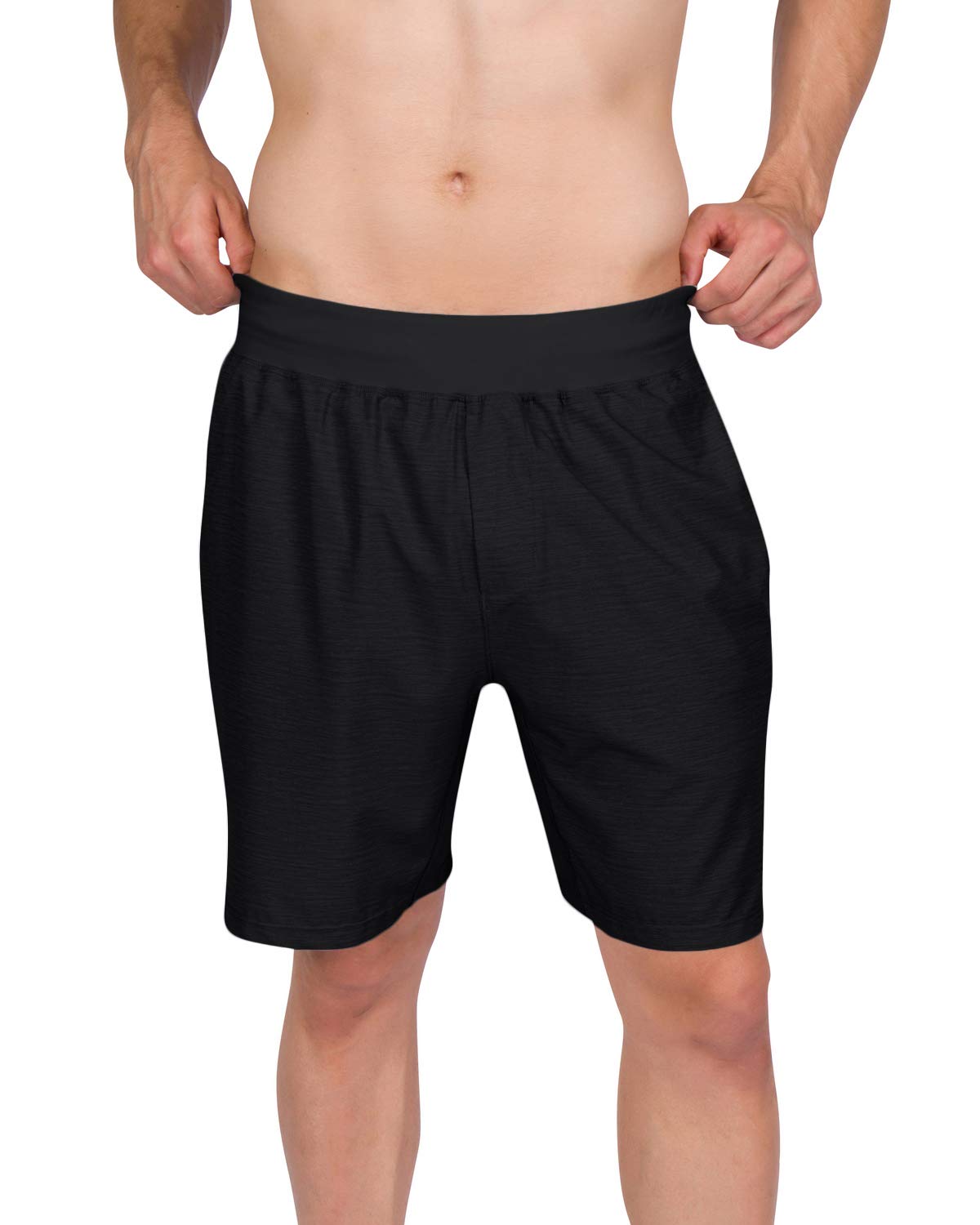 **Men's Dry Fit Workout Shorts - Performance Stretch Gym Shorts with Anti-Odor & Zip Pocket - Ideal for Running, Training & Active Lifestyle**