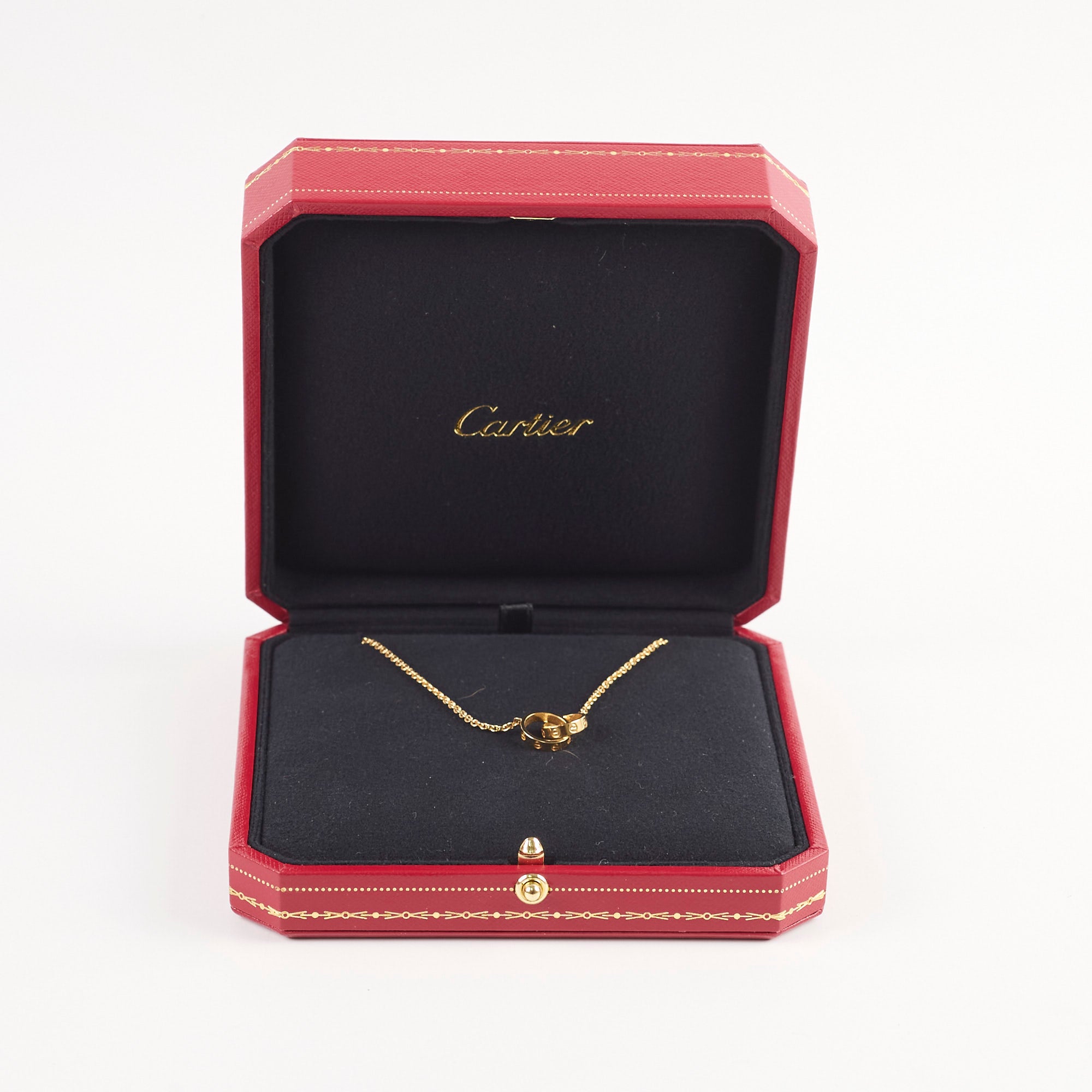 Cartier Baby Love Necklace 18K Yellow Gold Pendant - Elegant Jewelry Gift for Women, Perfect for Valentine's Day, Anniversary & Special Occasions