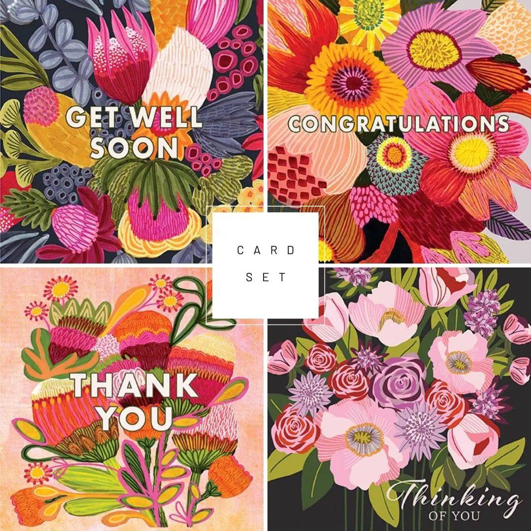Floral Greeting Card Set for All Occasions - Perfect for Birthdays, Anniversaries & Thank You Cards | Elegant Stationery for Handwritten Notes & Gifts