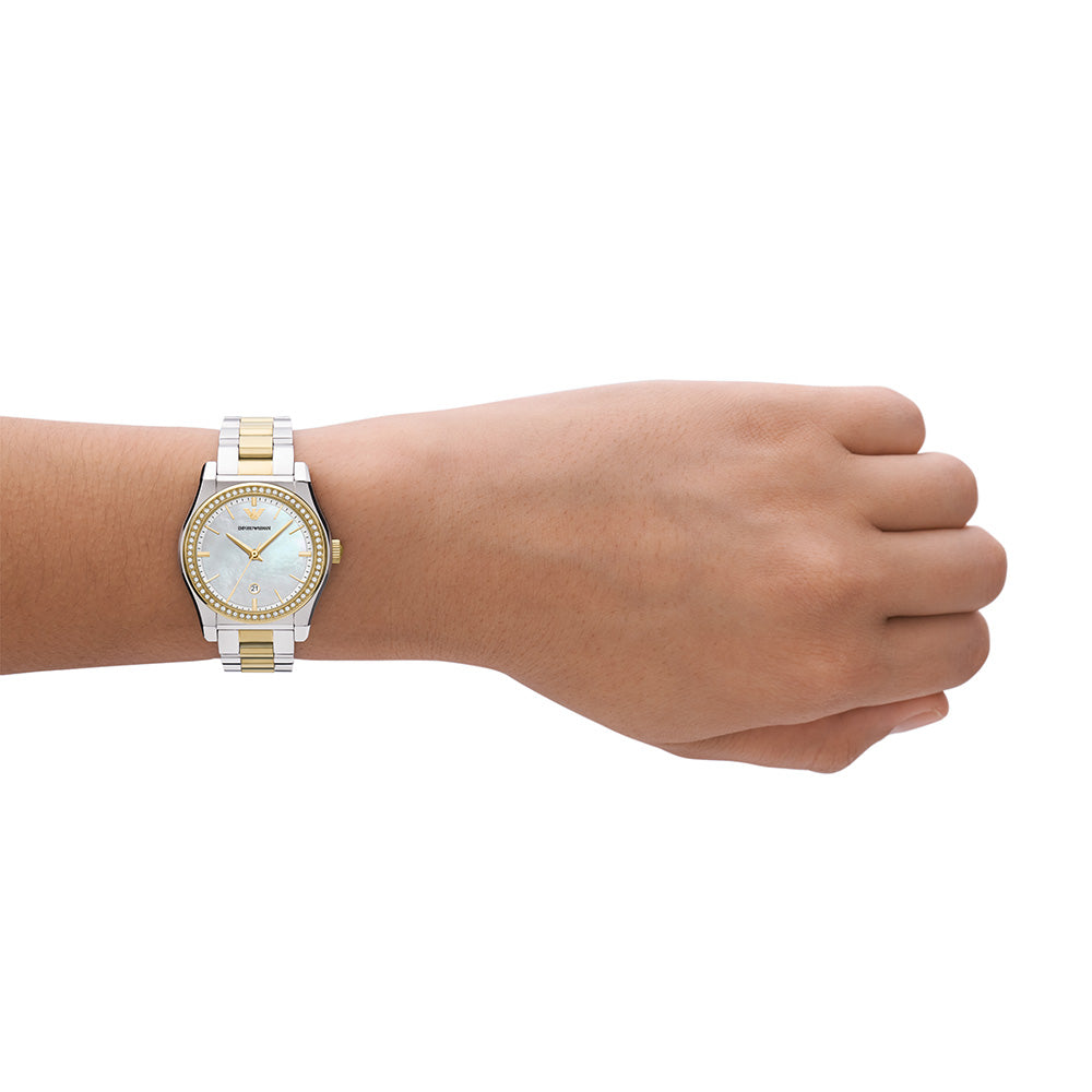 Emporio Armani AR11559 Federica Women's Watch - Luxury Stainless Steel Chronograph for Business & Formal Occasions