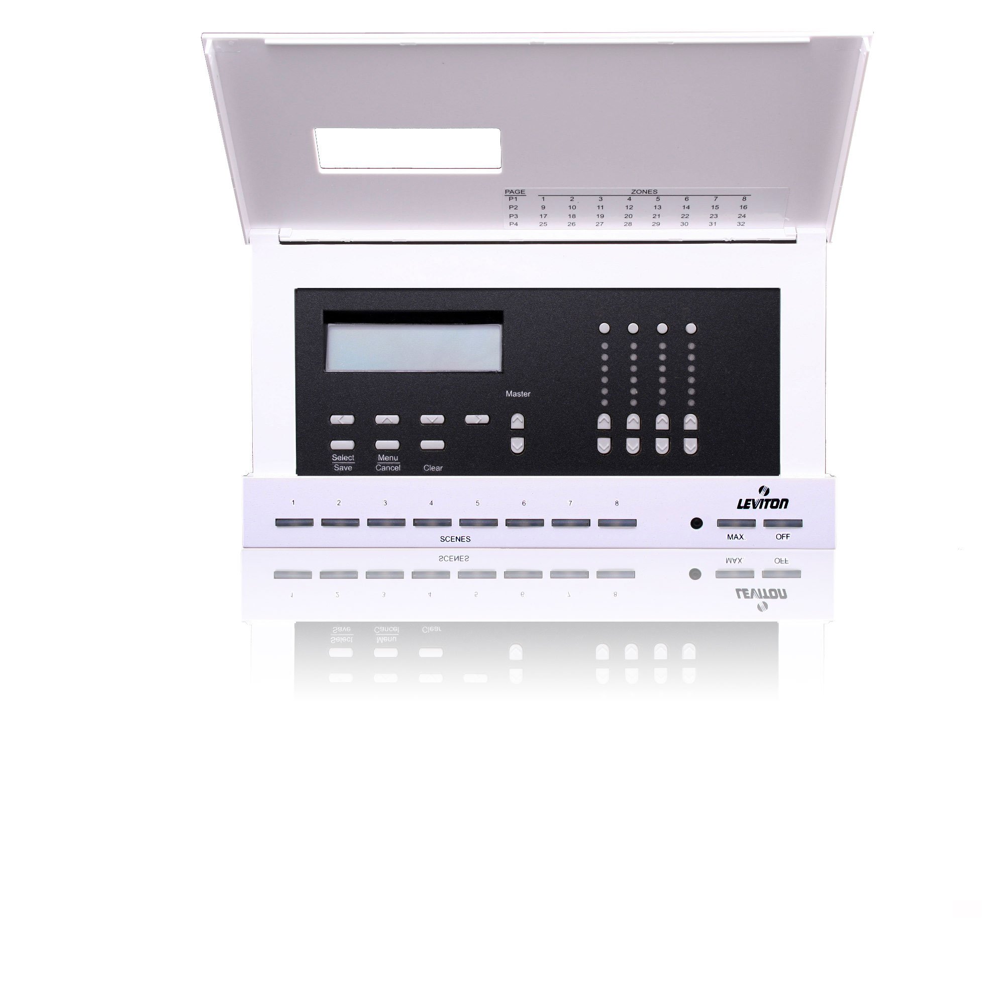 Leviton D4104-1LW 4-Zone Lighting Controller for Luma-Net System - Smart Home Automation & Commercial Lighting Control Solution