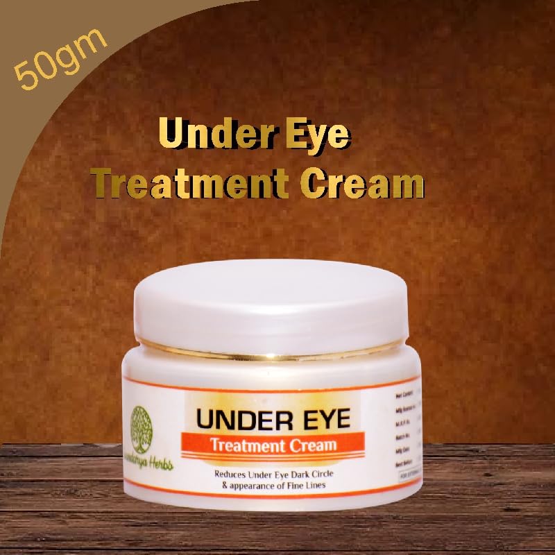 Soundarya Herbs Under Eye Treatment Cream - Reduces Dark Circles, Fine Lines & Puffiness | Brightening & Anti-Aging Eye Cream for Women & Men | Perfect for Night Care & Daily Use