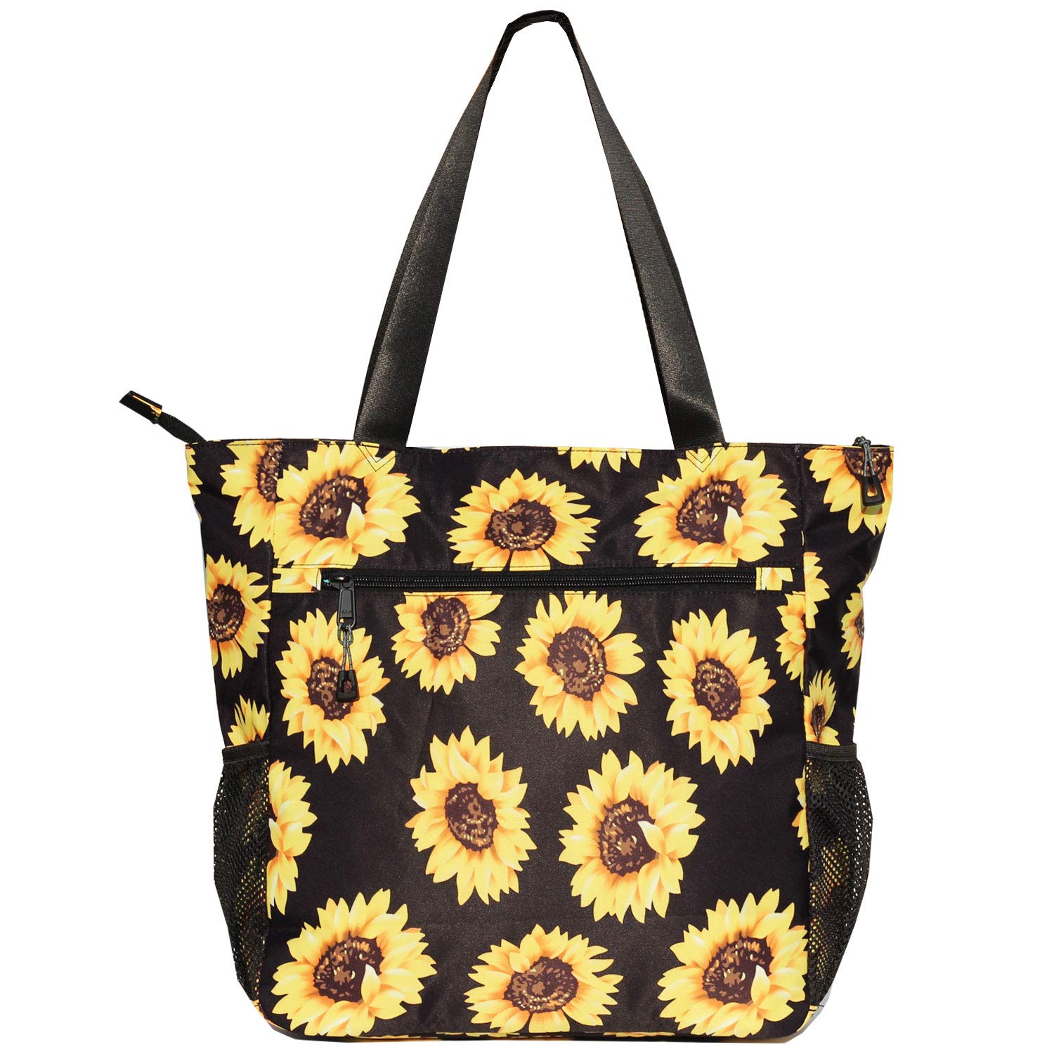 ESVAN Waterproof Floral Print Large Tote Bag - Durable Gym Beach Travel Shoulder Bag for Women - Perfect for Work, Shopping & Vacation Essentials