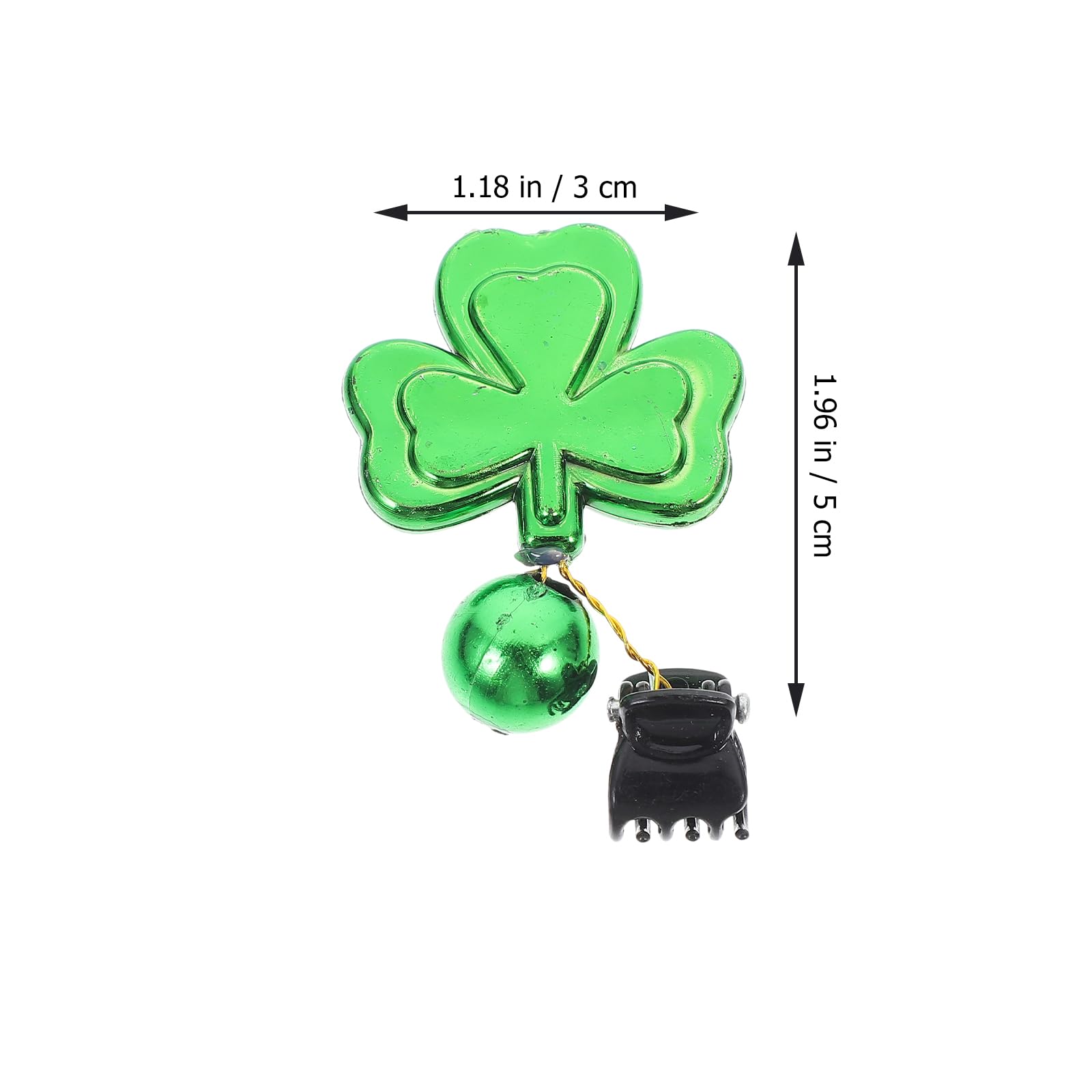Holibanna 10-Piece Christmas Beard Ornaments Set with Clips - Shamrock Beard Decor for Men - Festive Holiday Party Accessories for Santa Costumes, Christmas Parties & Themed Events