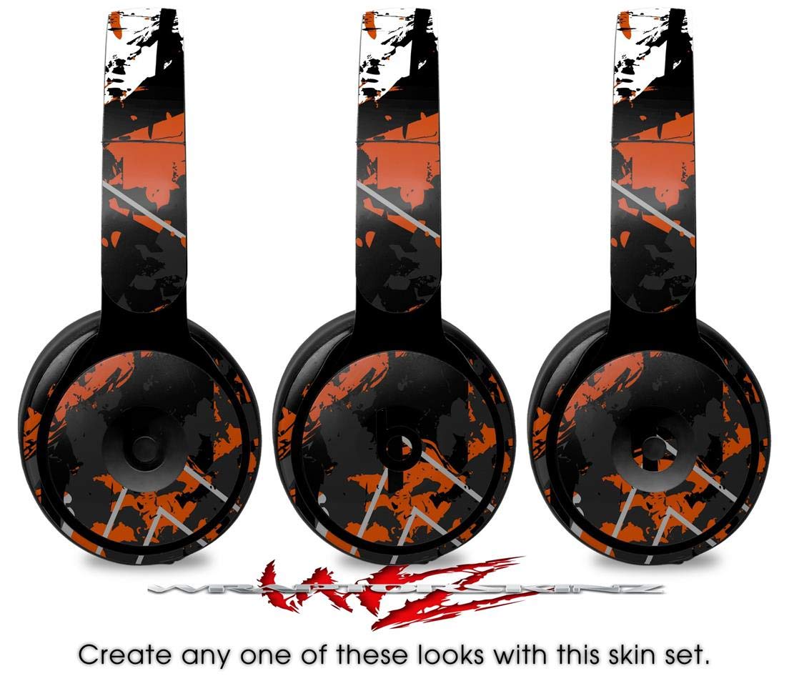 Beats Solo Pro Headphones Skin Decal Wrap - Baja 0003 Burnt Orange Vinyl Sticker Cover (Headphones Not Included) | Protective Design for Travel, Workouts & Daily Use