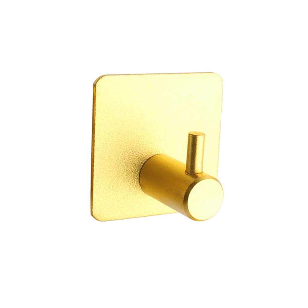 Tebatu Self Adhesive Wall Hooks - Aluminum Key Rack & Kitchen Towel Hanger for Home Decor - Perfect for Organizing Keys, Utensils, and Hand Towels in Kitchen, Bathroom, or Entryway