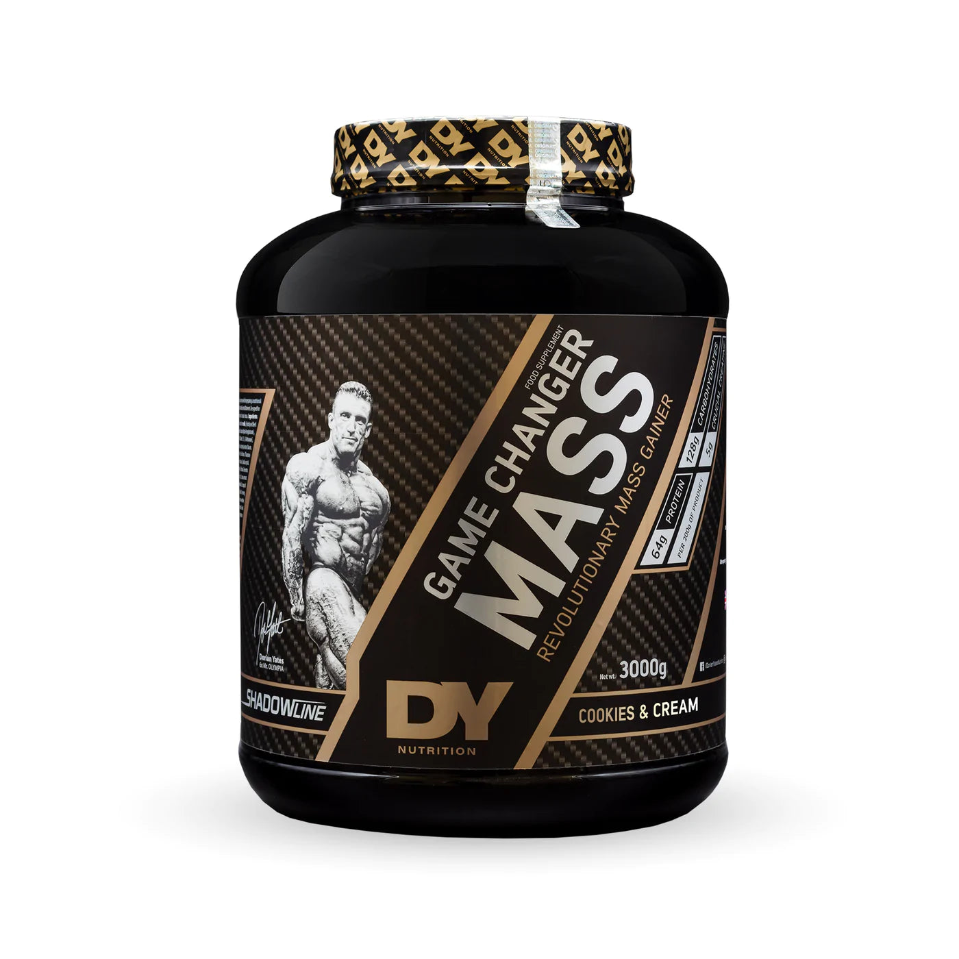 Dorian Yates DY Nutrition Game Changer Mass Gainer 3kg - High Protein Weight Gain Powder for Muscle Building & Recovery - Perfect for Bodybuilders & Athletes