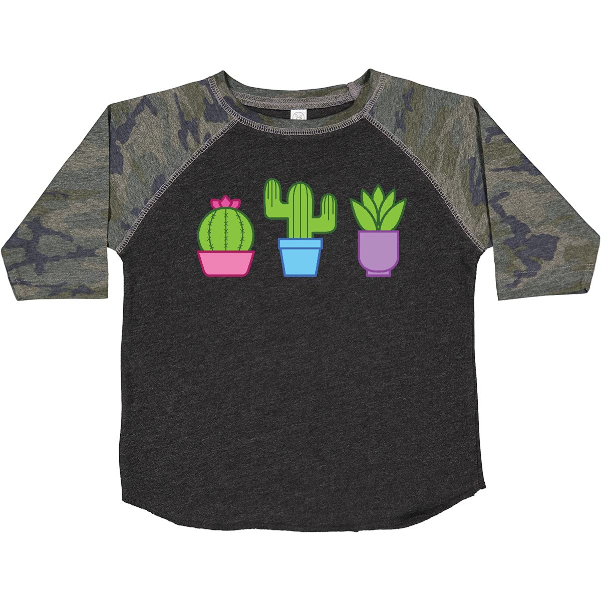 Inktastic Cactus and Plants Toddler T-Shirt - Cute Botanical Print Cotton Tee for Baby Boys & Girls - Perfect for Playdates, Daycare & Family Photos