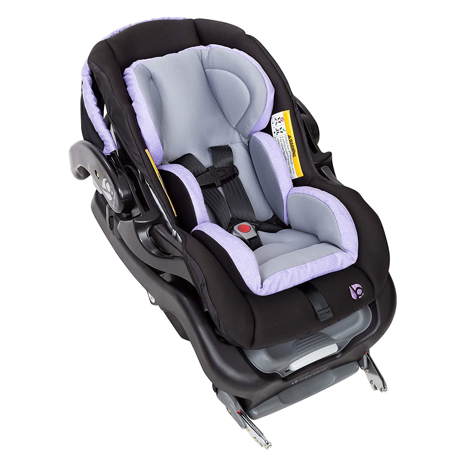 Baby Trend Navigator Double Jogger Stroller with Tropic & Secure Snap Tech 35 Infant Car Seat - Lavender Ice | Lightweight Side by Side Stroller for Twins | Perfect for Running, Shopping & Outdoor Adventures