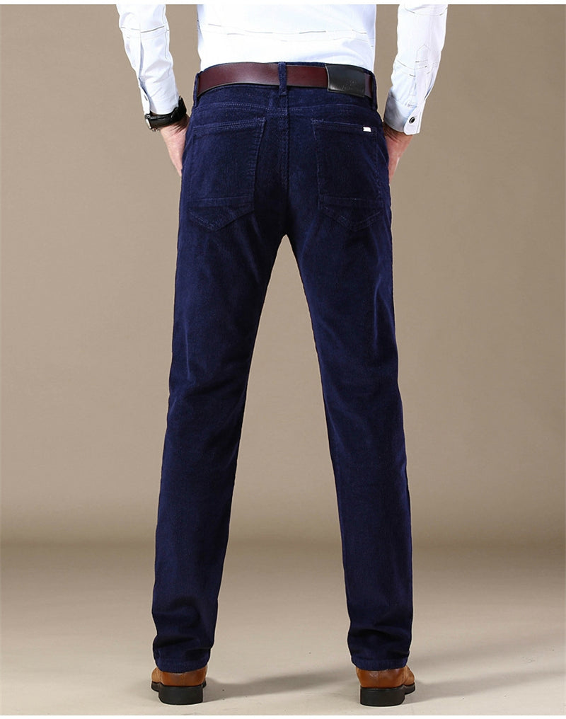 Antonio's Men's Cotton Smart Casual Pants - Comfortable Stretch Dress Pants for Office, Business & Travel | Slim Fit Work Trousers with Wrinkle-Free Fabric
