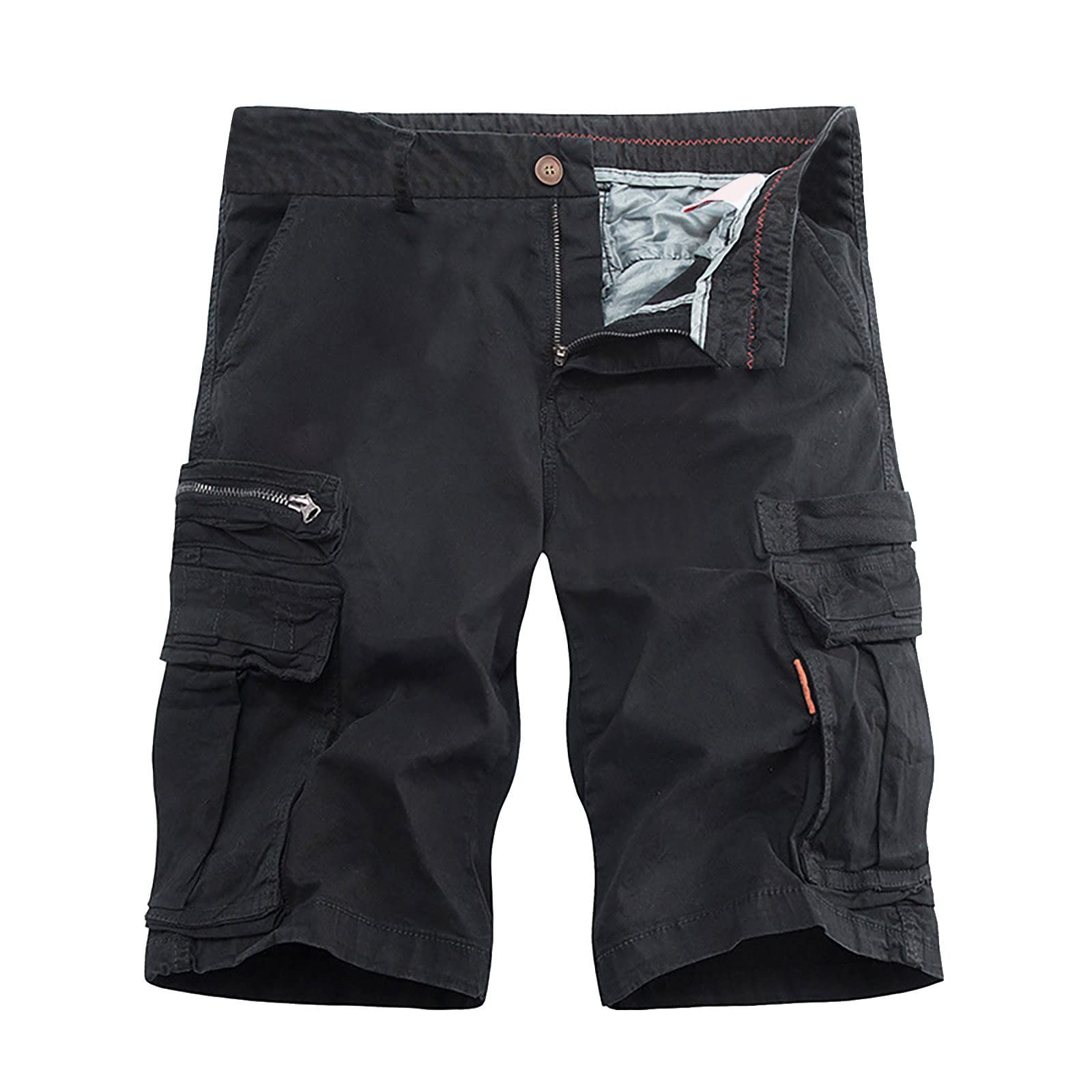**LindoMaker Men's Casual Summer Cotton Shorts - Quick Dry, Big & Tall, Athletic Hiking & Tactical Shorts - Perfect for Outdoor Adventures, Gym & Travel**