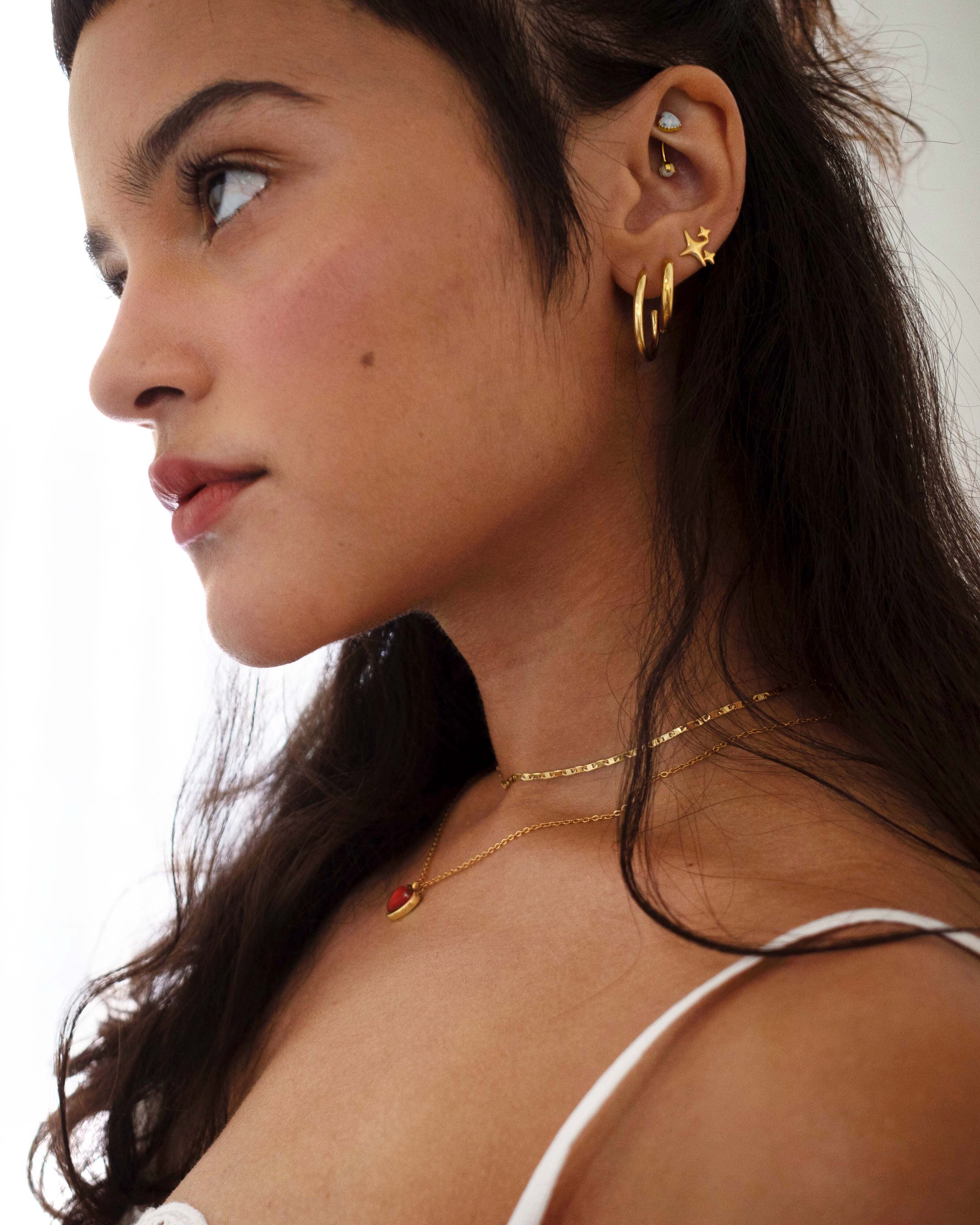14K Gold 30mm Endless Hoop Earrings for Women - Hypoallergenic Classic Circle Earrings for Everyday Wear, Gift Giving & Special Occasions