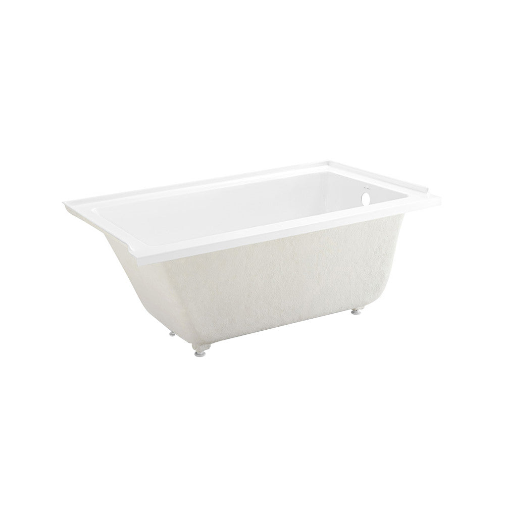 Voltaire 60 x 30 Right Hand Drain Alcove Bathtub - White Acrylic Soaking Tub for Small Bathrooms, Perfect for Apartments & Compact Spaces