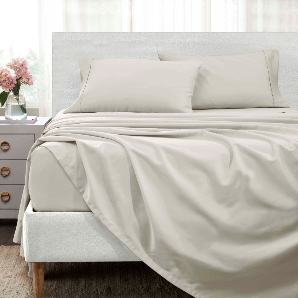 Premium 1400-1500 Thread Count Cotton Blend Deep Pocket Bed Sheet Set - Ultra Soft & Breathable for a Comfortable Sleep - Perfect for Master Bedroom, Guest Room & Dorm