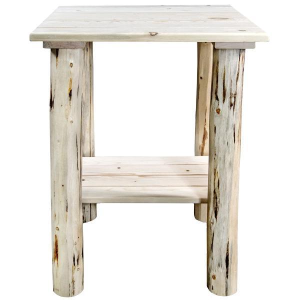 Montana Outdoor End Table - Weatherproof Patio Side Table for Garden, Deck, Poolside & Porch Use