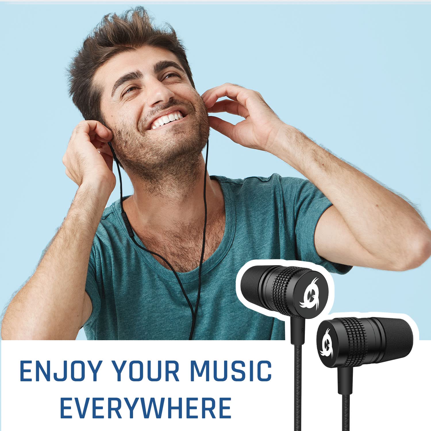 KLIM F1 USB C Wired Earphones with Microphone - High Quality Sound, Noise Cancelling, Durable Design - Compatible with Huawei, Sony, Samsung & More - Perfect for Gaming, Travel & Work Calls (5-Year Warranty)
