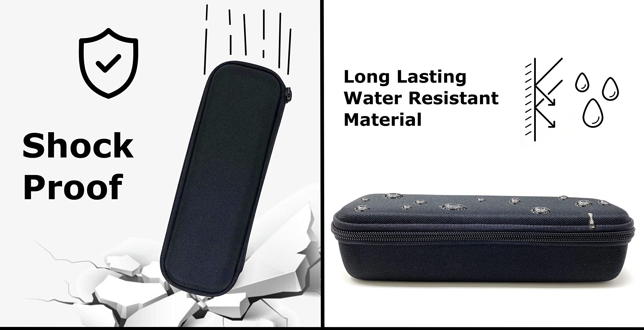 Arber Hard Case for OLOV Electric Groin Hair Trimmer & Accessories - Protective Travel Storage for Men's Grooming Kit, Pubic Hair Trimmer, and Personal Care Essentials - Perfect for Home, Gym, and Travel Use